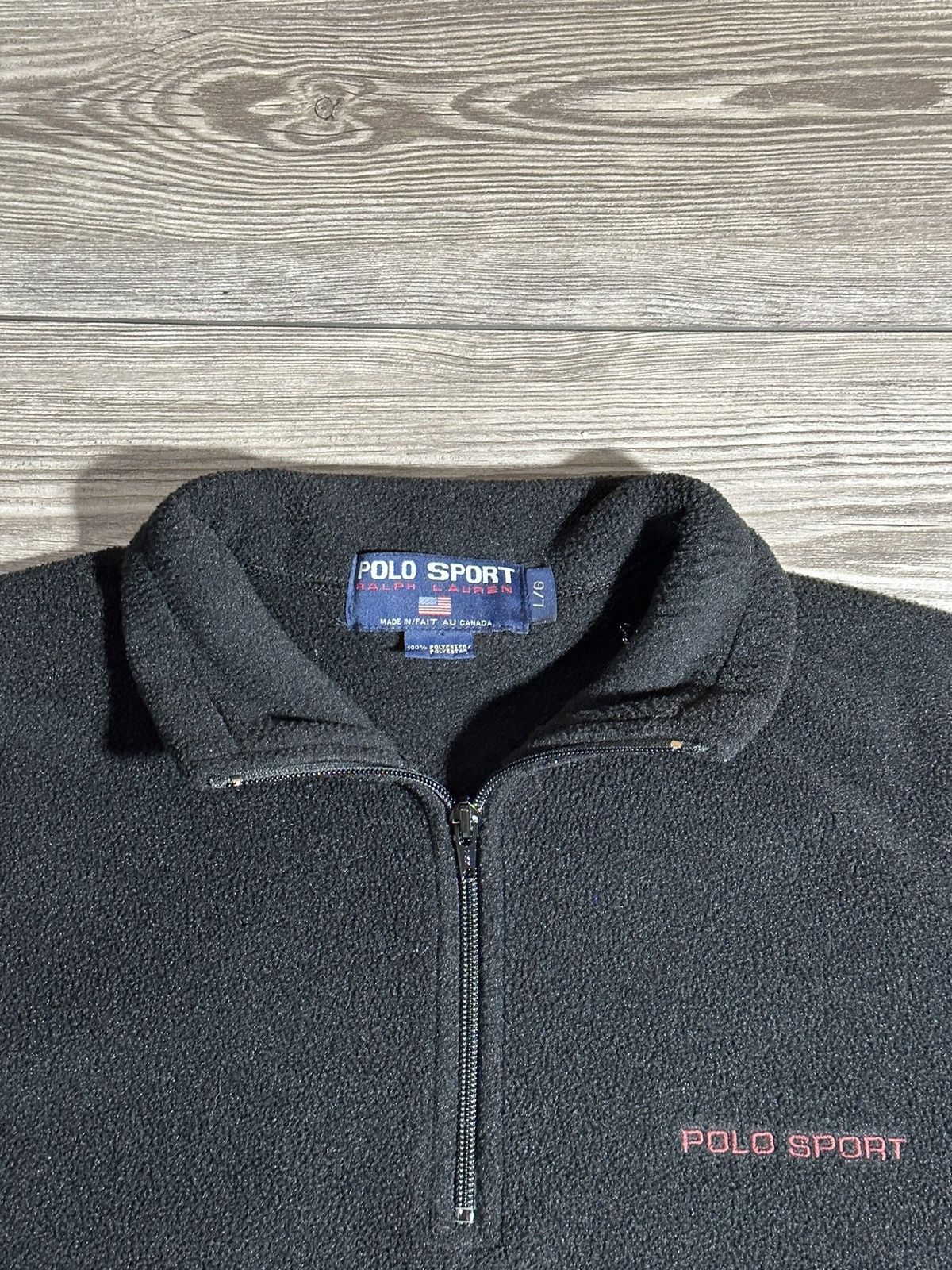 Polo Ralph Lauren × Vintage Vintage Polo Sport Fleece Size US L / EU 52-54 / 3 - 2 Thumbnail