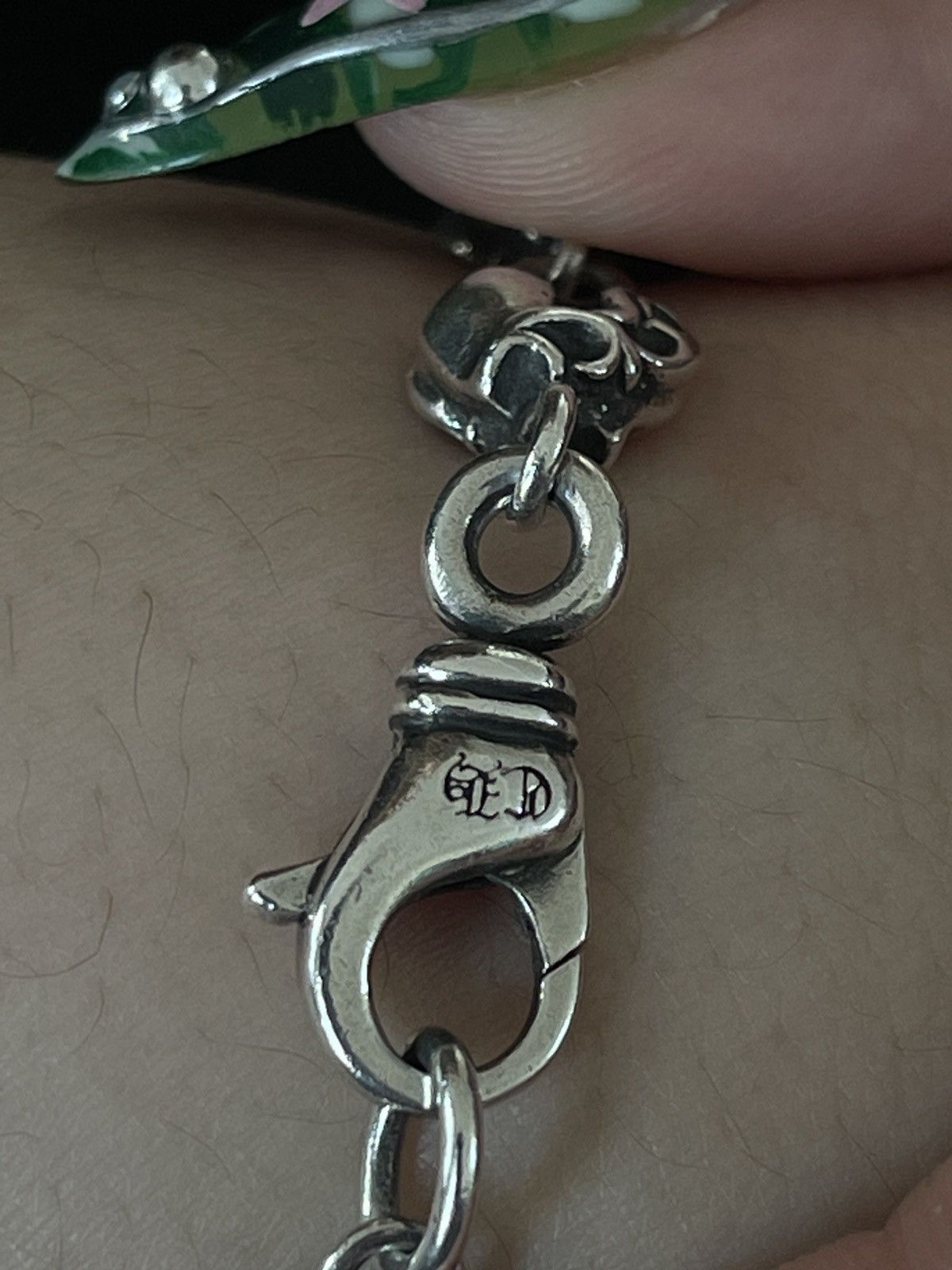 Chrome Hearts Chrome Hearts Heart Stack Charm Bracelet 11 Link 7.25 Inch Size ONE SIZE - 11 Thumbnail