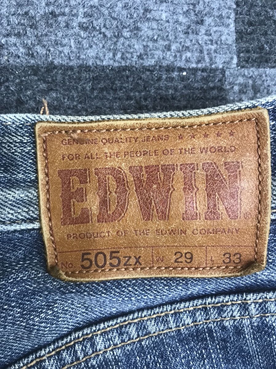 Edwin 💥THRASHED💥EDWIN 505zx Selvedge Distressed Jeans Size US 30 / EU 46 - 21 Thumbnail