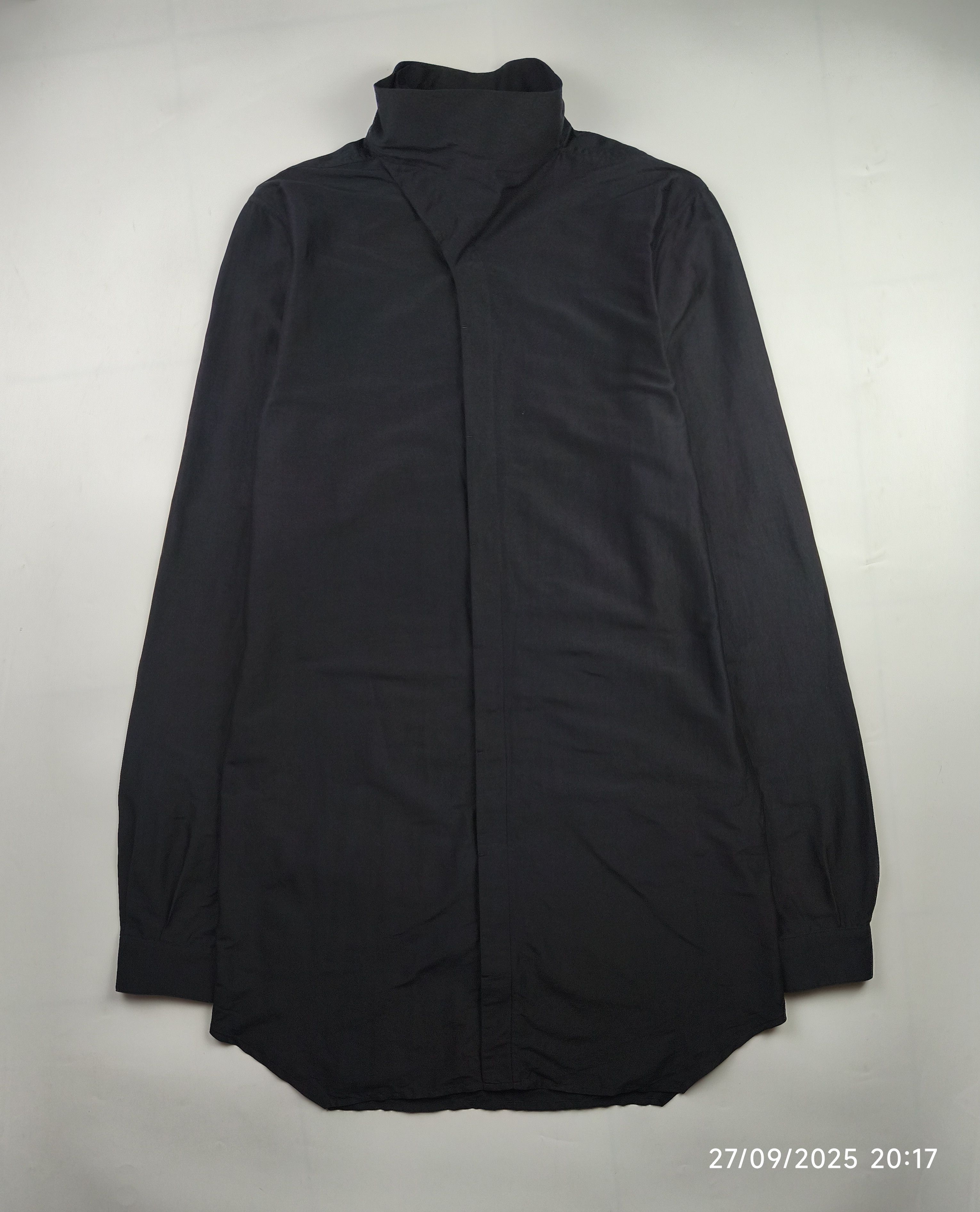 Rick Owens Rick owens mainline cyclops S/S 16 highneck silk shirt Size US M / EU 48-50 / 2 - 1 Thumbnail
