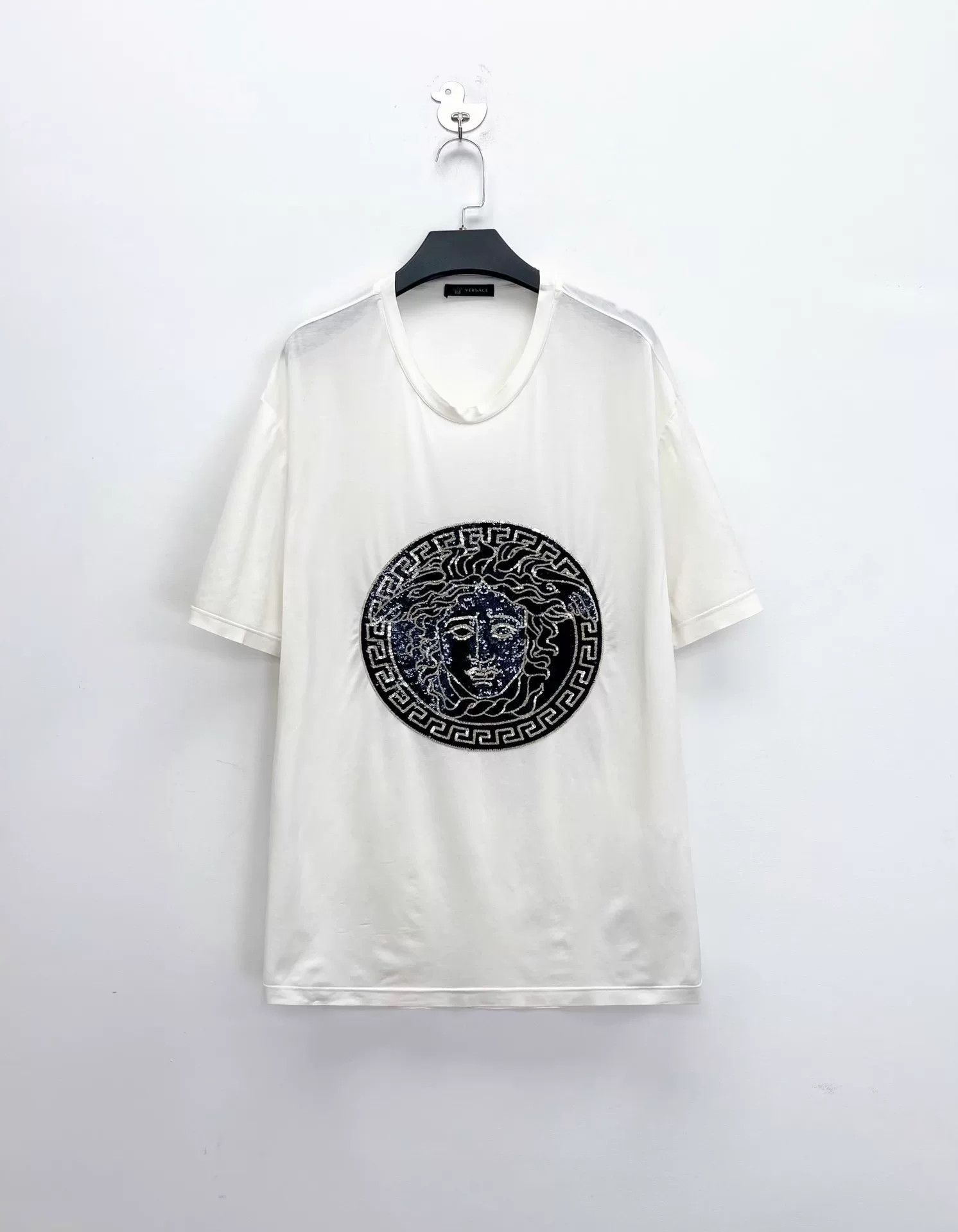 Versace Versace Medusa Logo Sequin Short-Sleeve Tee Size US L / EU 52-54 / 3 - 1 Thumbnail