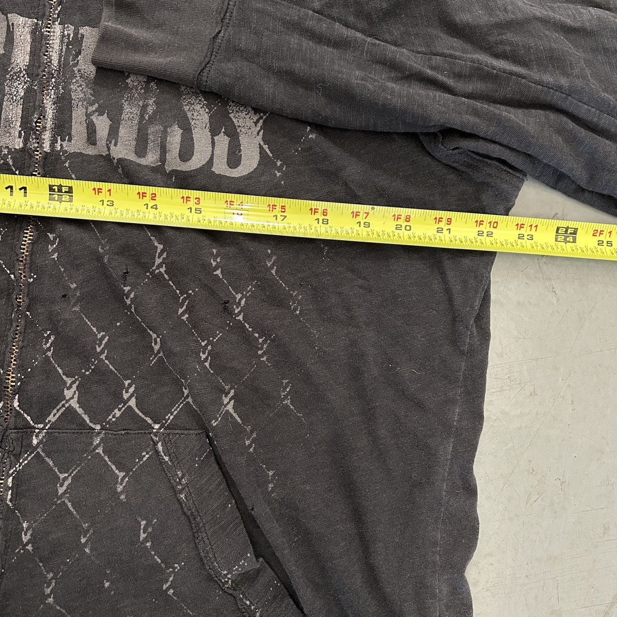 Vintage Live Ride Rules “RUTHLESS” Zip Hoodie – Y2K Grunge Size US M / EU 48-50 / 2 - 6 Thumbnail