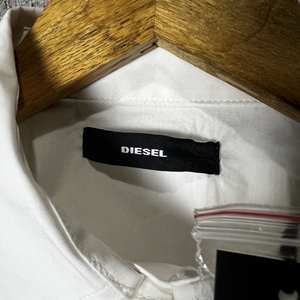 Diesel Diesel - C-Chaka Poplin Shirt With Hook Details - White Size XS / US 0-2 / IT 36-38 - 6 Thumbnail