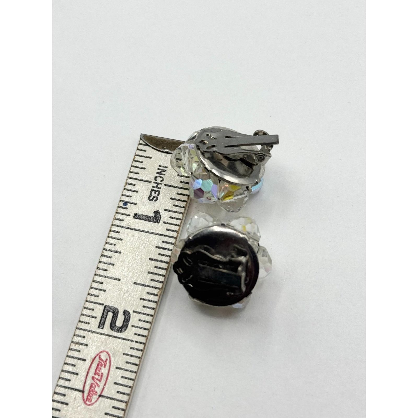 Other Vintage beaded crystal cluster clip on earrings Size ONE SIZE - 4 Thumbnail