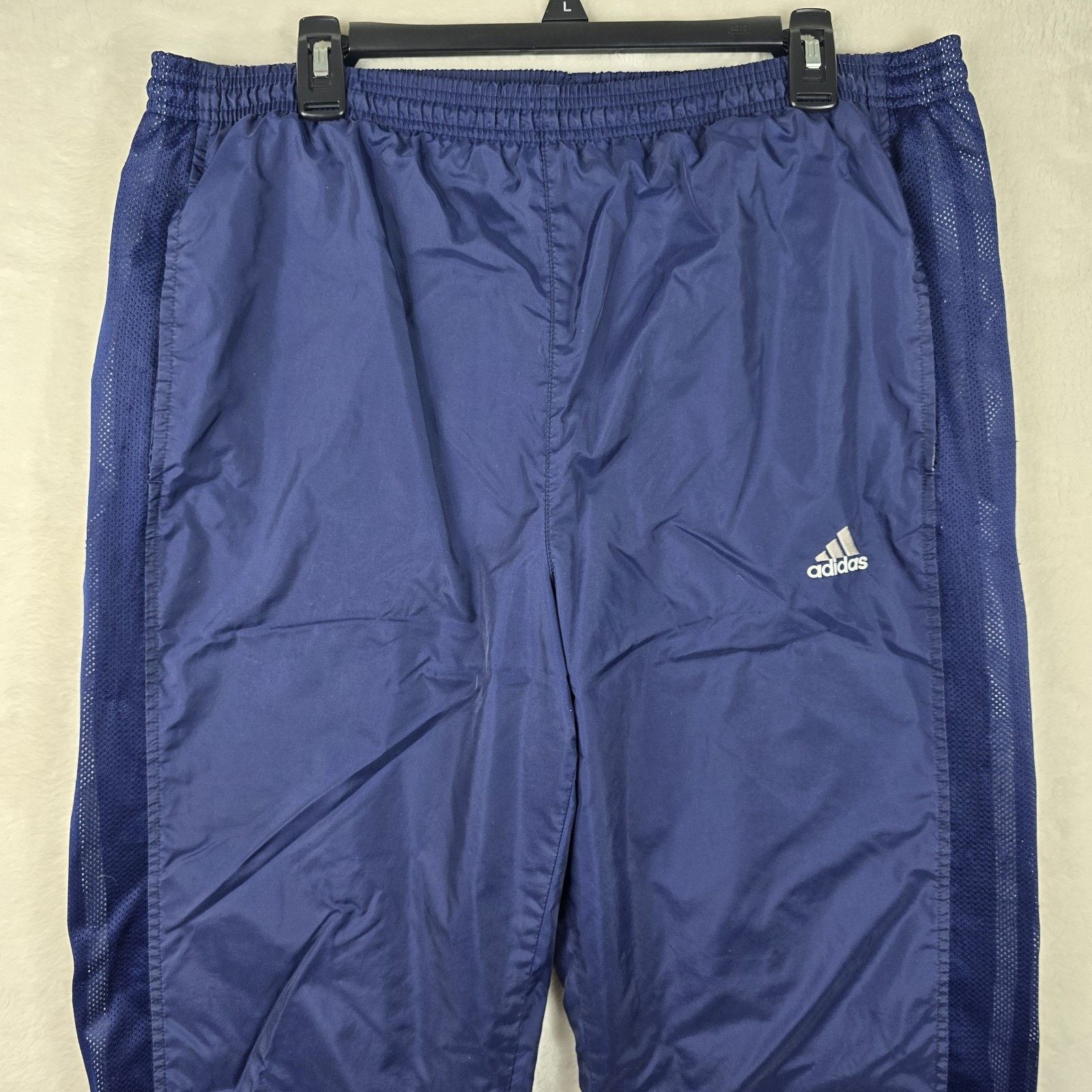 Adidas Vintage Y2K Adidas Track Pants Mens Large Blue Windbreaker Size US 36 / EU 52 - 3 Thumbnail