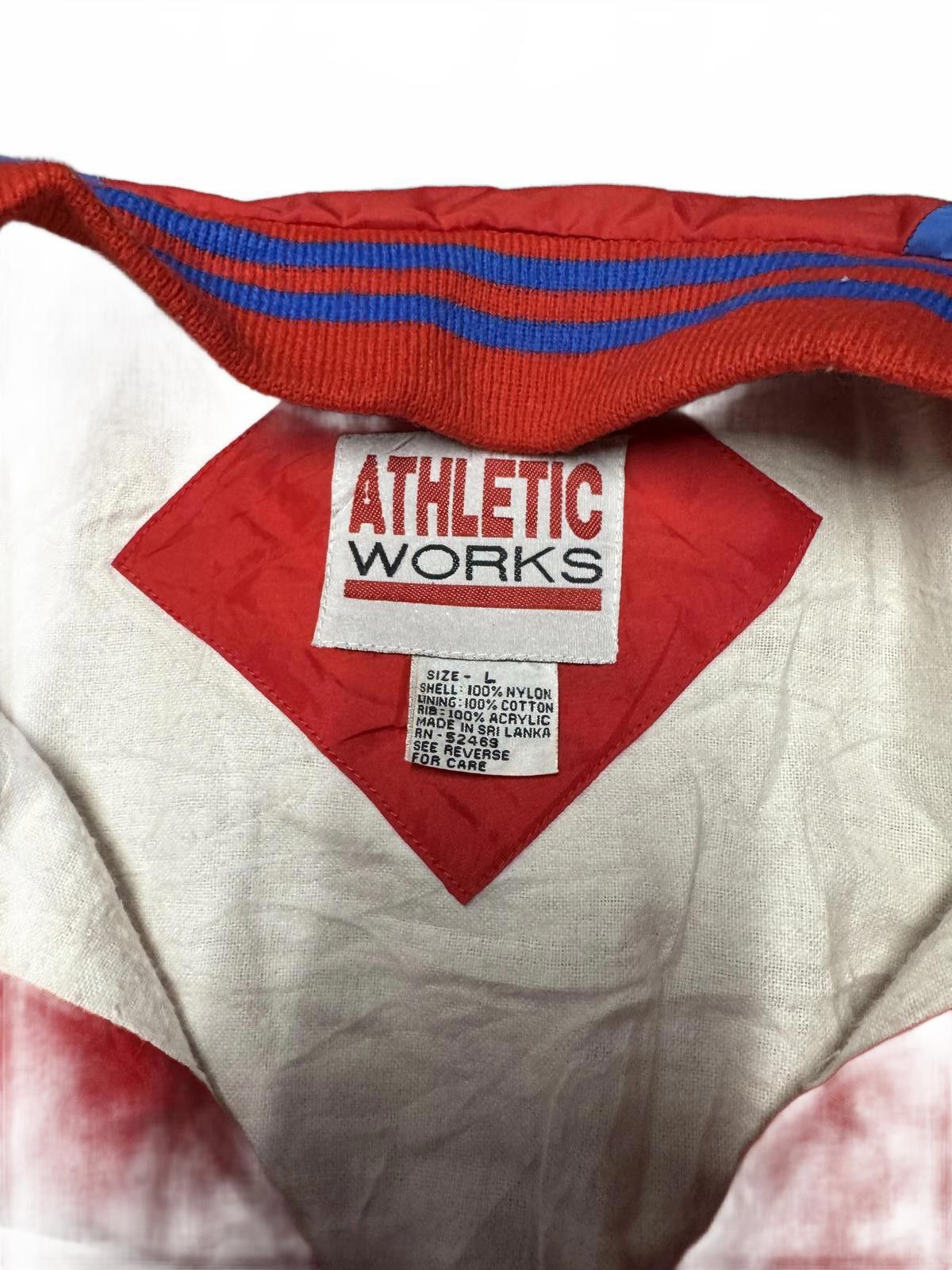 Designer Athletic Works Red and Blue Nylon Bomber Jacket Size US L / EU 52-54 / 3 - 4 Thumbnail