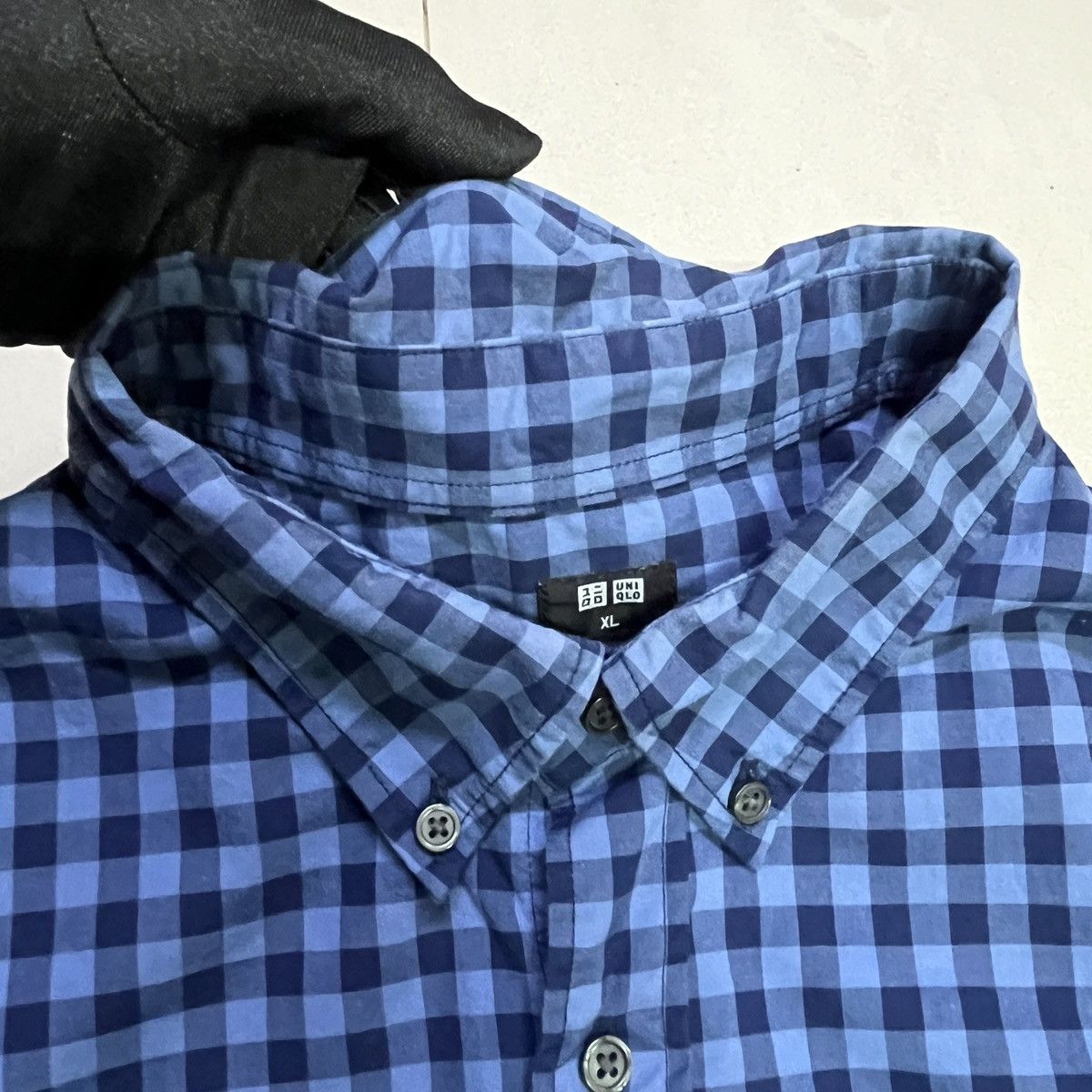 Uniqlo Uniqlo Button Up Checkered Shirt Size US L / EU 52-54 / 3 - 4 Thumbnail