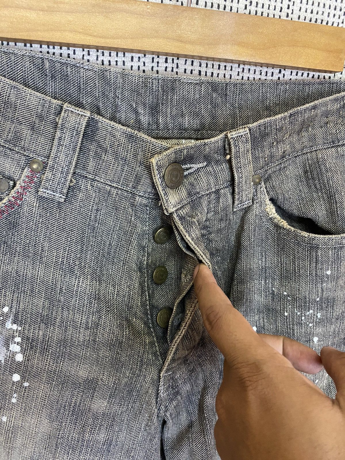 Tornado Mart Vintage tornado mart flared denim split colour distressed Size US 30 / EU 46 - 10 Thumbnail