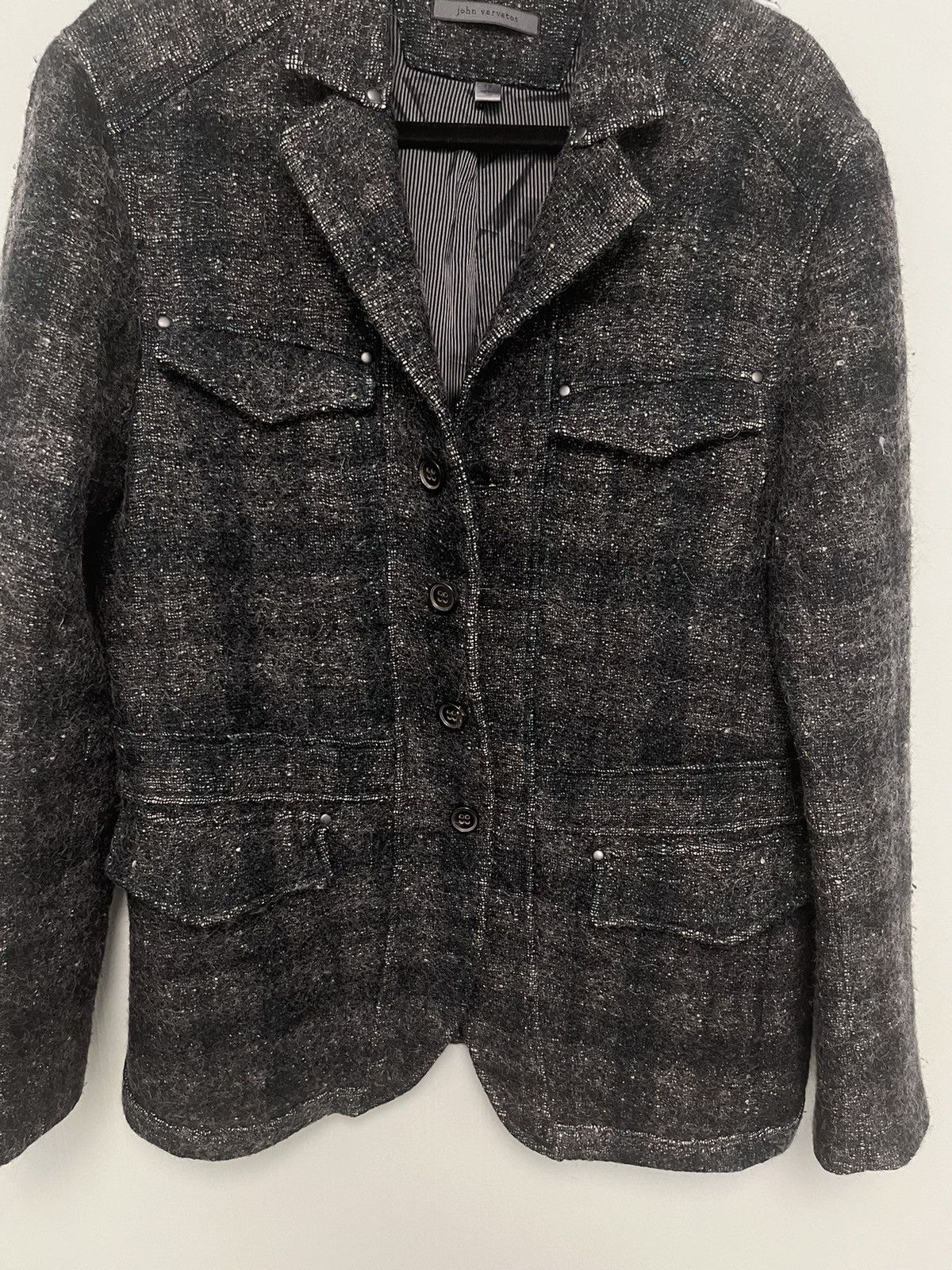 John Varvatos Alpaca Plaid Jacket. 48 Size US M / EU 48-50 / 2 - 14 Thumbnail