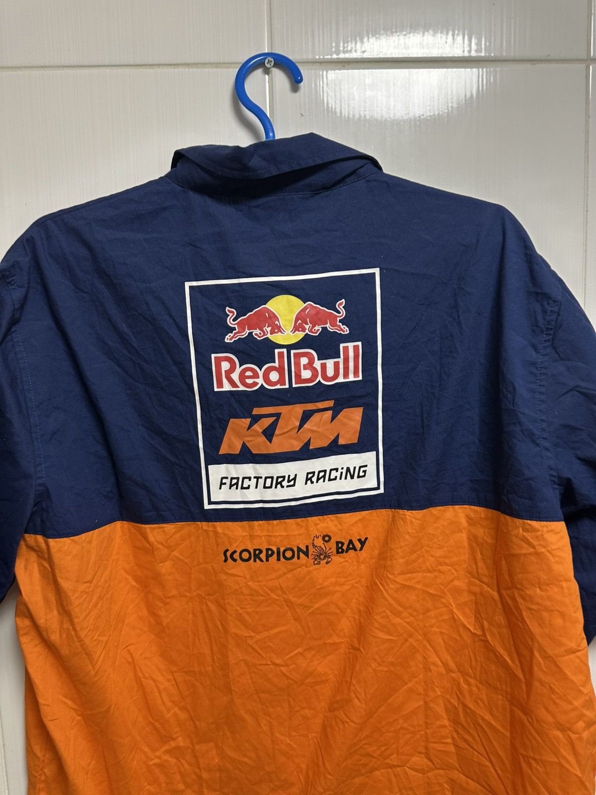 Red Bull × Vintage KTM Powerwear Red Bull Factory Racing Button shirt size 2XL Size US XXL / EU 58 / 5 - 10 Thumbnail
