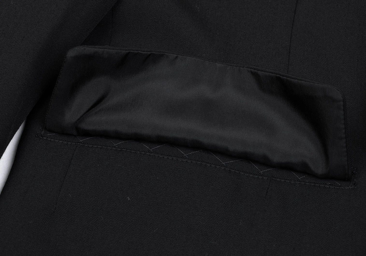 Yohji Yamamoto Yohji Yamamoto Wool Gabardine Jacket Black 2 Size US M / EU 48-50 / 2 - 11 Thumbnail