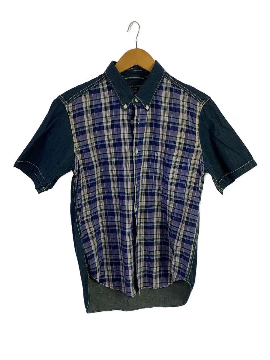 Comme des Garcons × Comme des Garcons Homme Reconstructed Plaid Short Sleeve Button Shirt Size US M / EU 48-50 / 2 - 1 Thumbnail