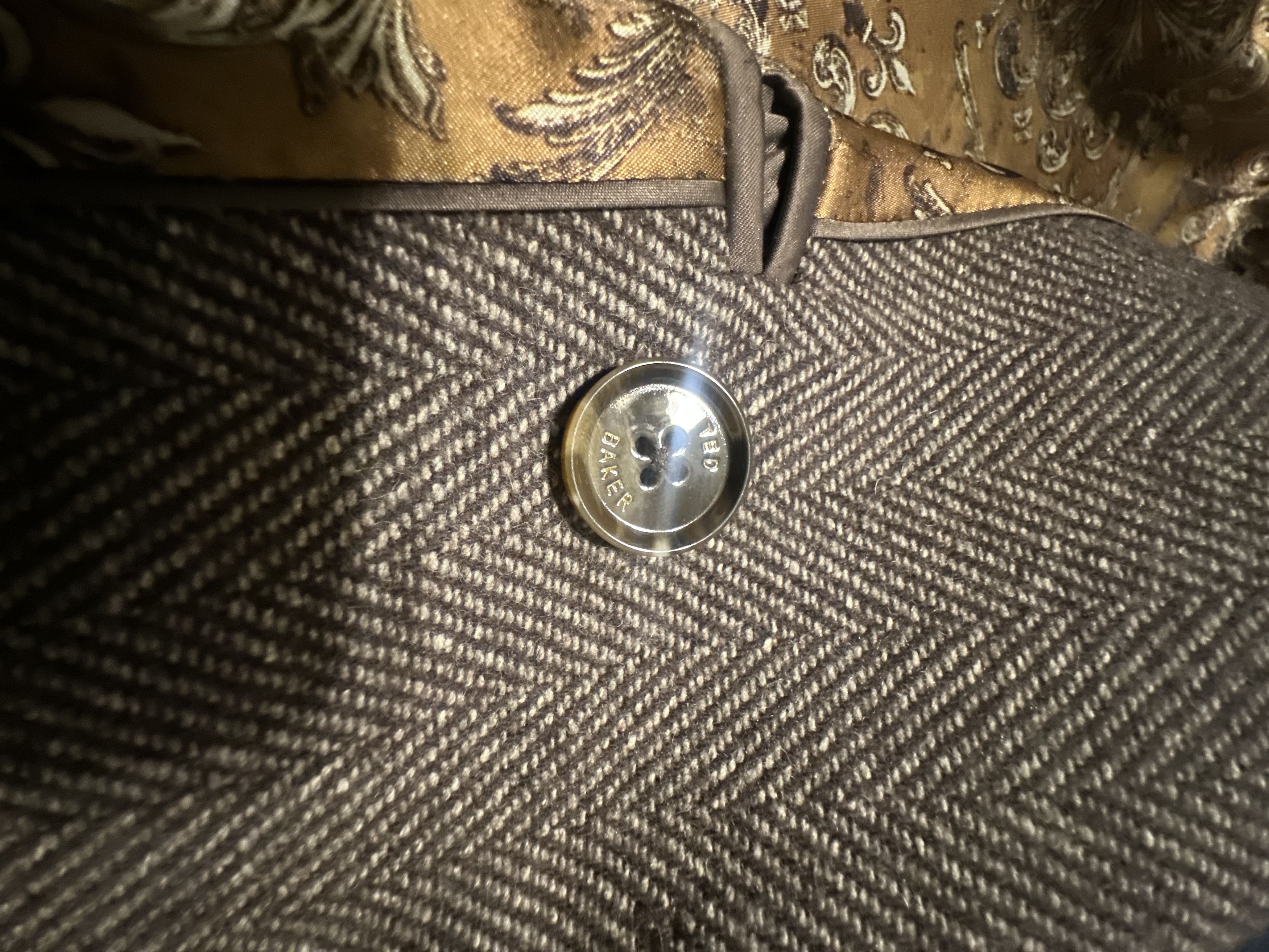 Ted Baker Herringbone Italian wool coat. Size US M / EU 48-50 / 2 - 3 Thumbnail