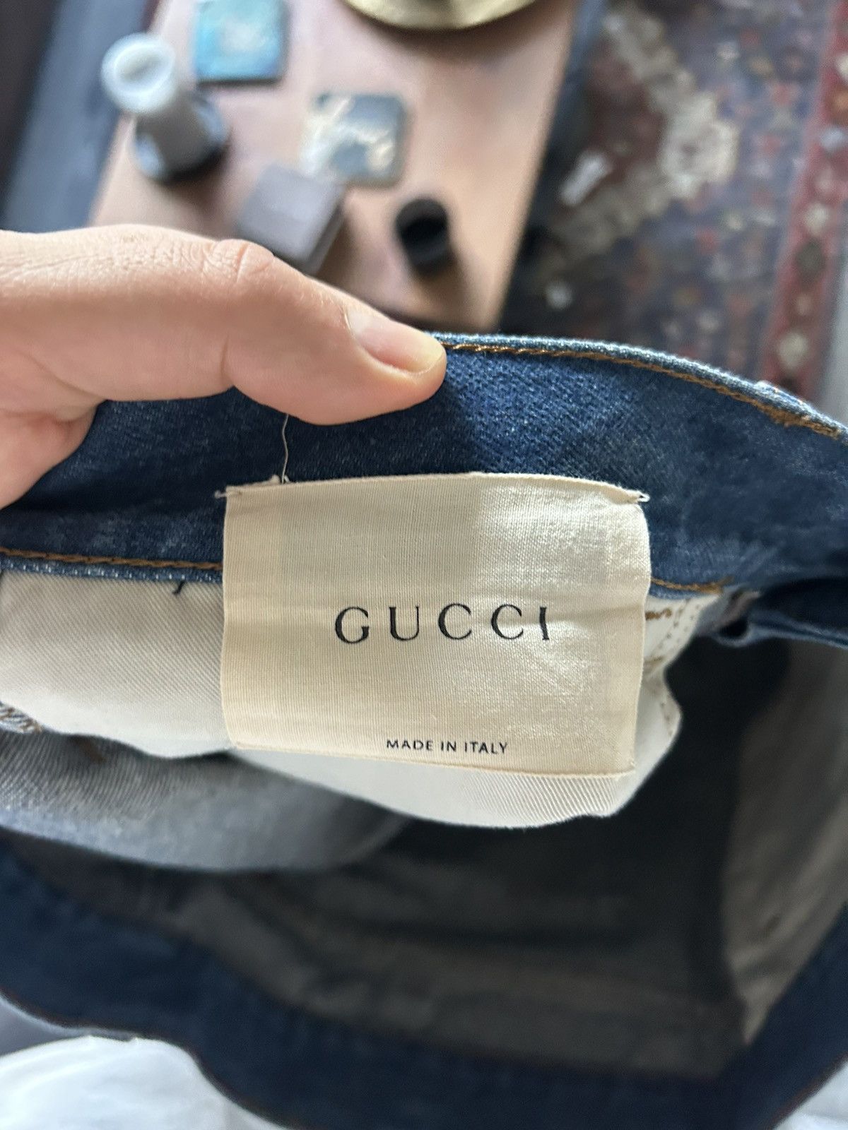 Gucci Gucci Denim Jeans with Snake & Flower Embroidery Size US 34 / EU 50 - 11 Thumbnail