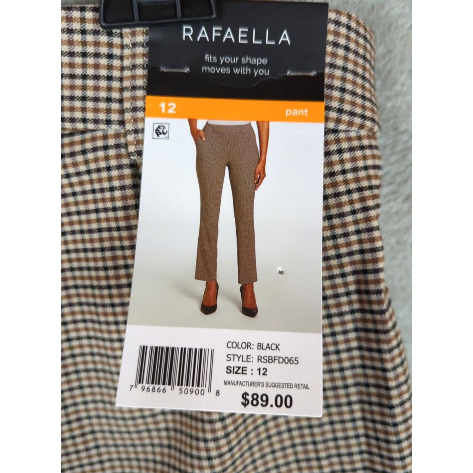 Vintage Rafaella Women's Pull On Stretch Ankle Pants Size 12 Dark Academia Career Size 34" / US 12 / IT 48 - 4 Thumbnail