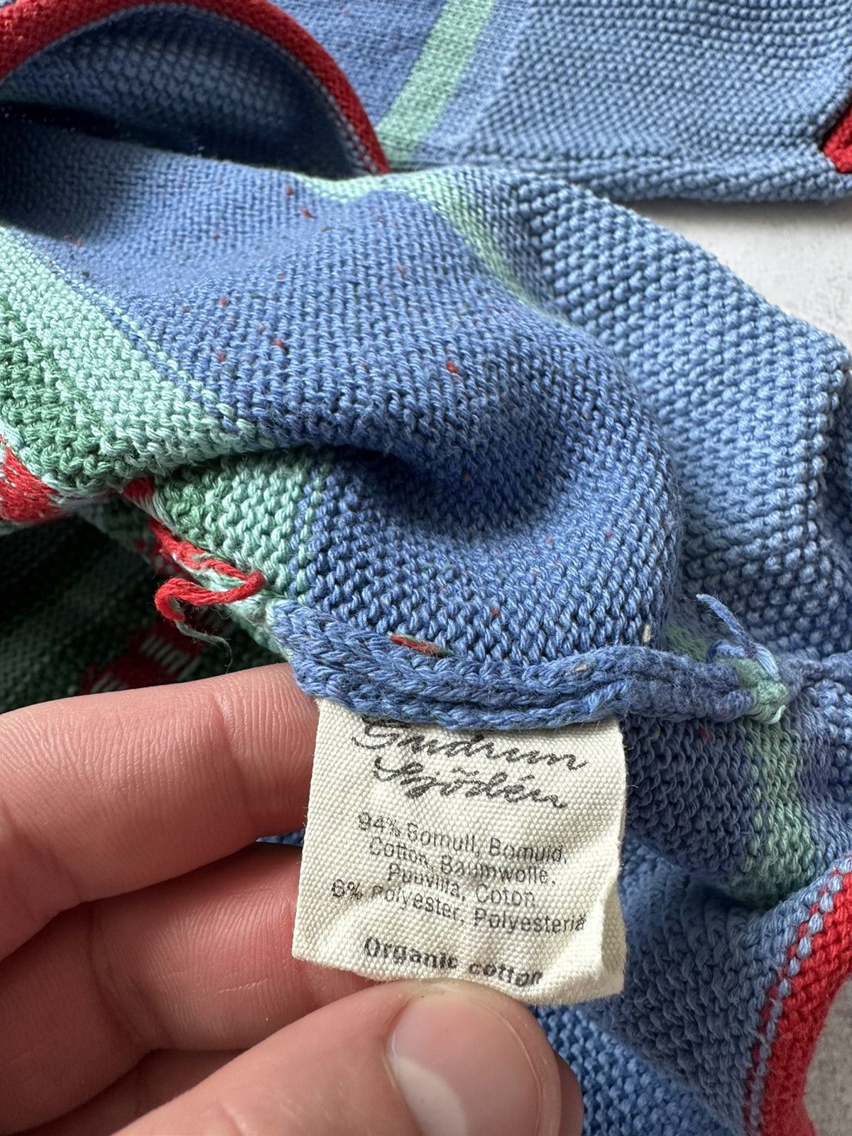 Gudrun Sjoden Gudrun Sjoden Cotton Knit Striped Sweater Pullover Womens L Size L / US 10 / IT 46 - 10 Thumbnail