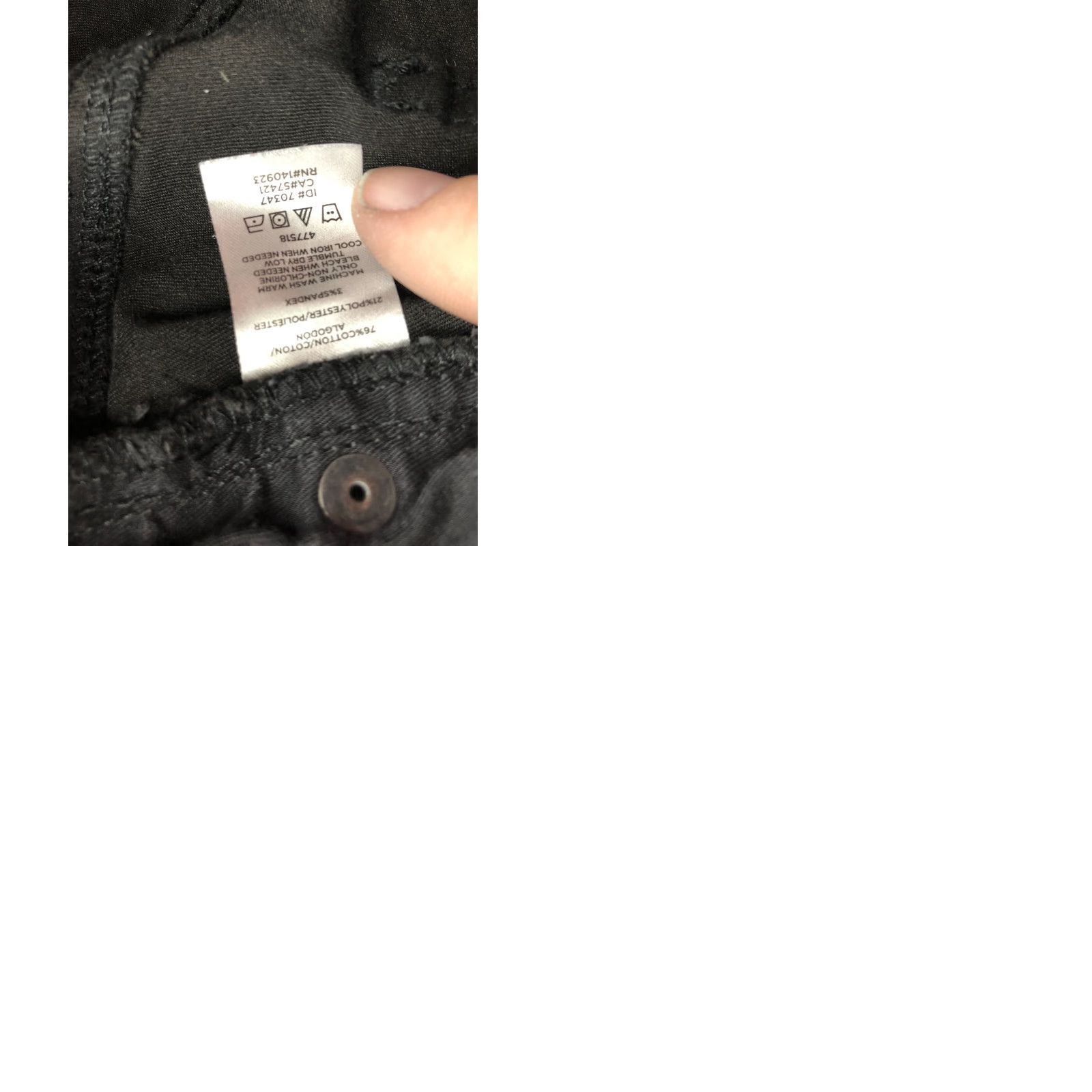 Loft LOFT Jeans Skinny Dark Wash Black Denim Size 6 Womens Mid Rise 28in Inseam 5-Pocket Belt Loops Size 28" / US 6 / IT 42 - 9 Thumbnail