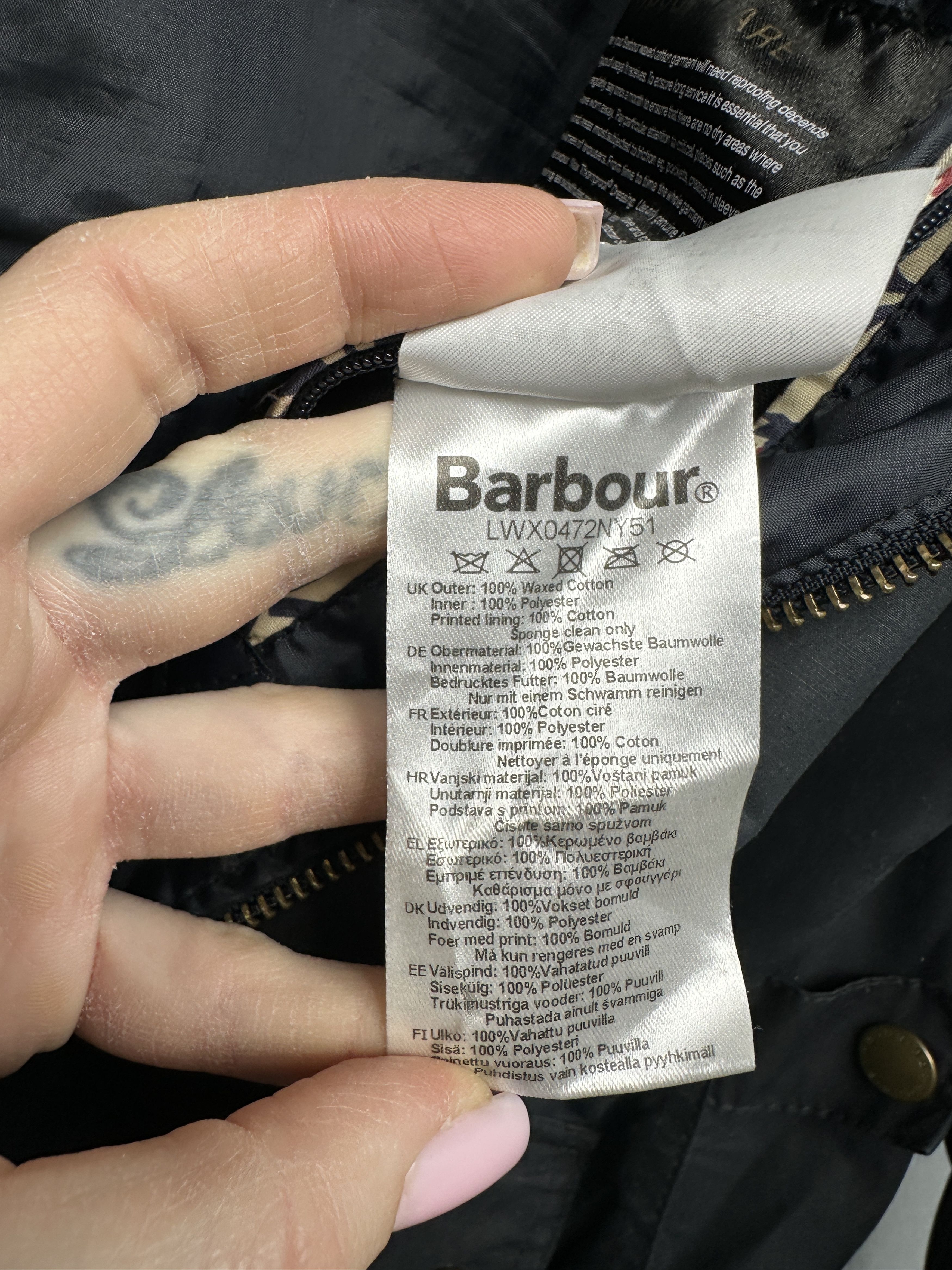 Barbour Barbour Womens Emma Wax Waxed Jacket Morris & Co Size XL / US 12-14 / IT 48-50 - 10 Thumbnail