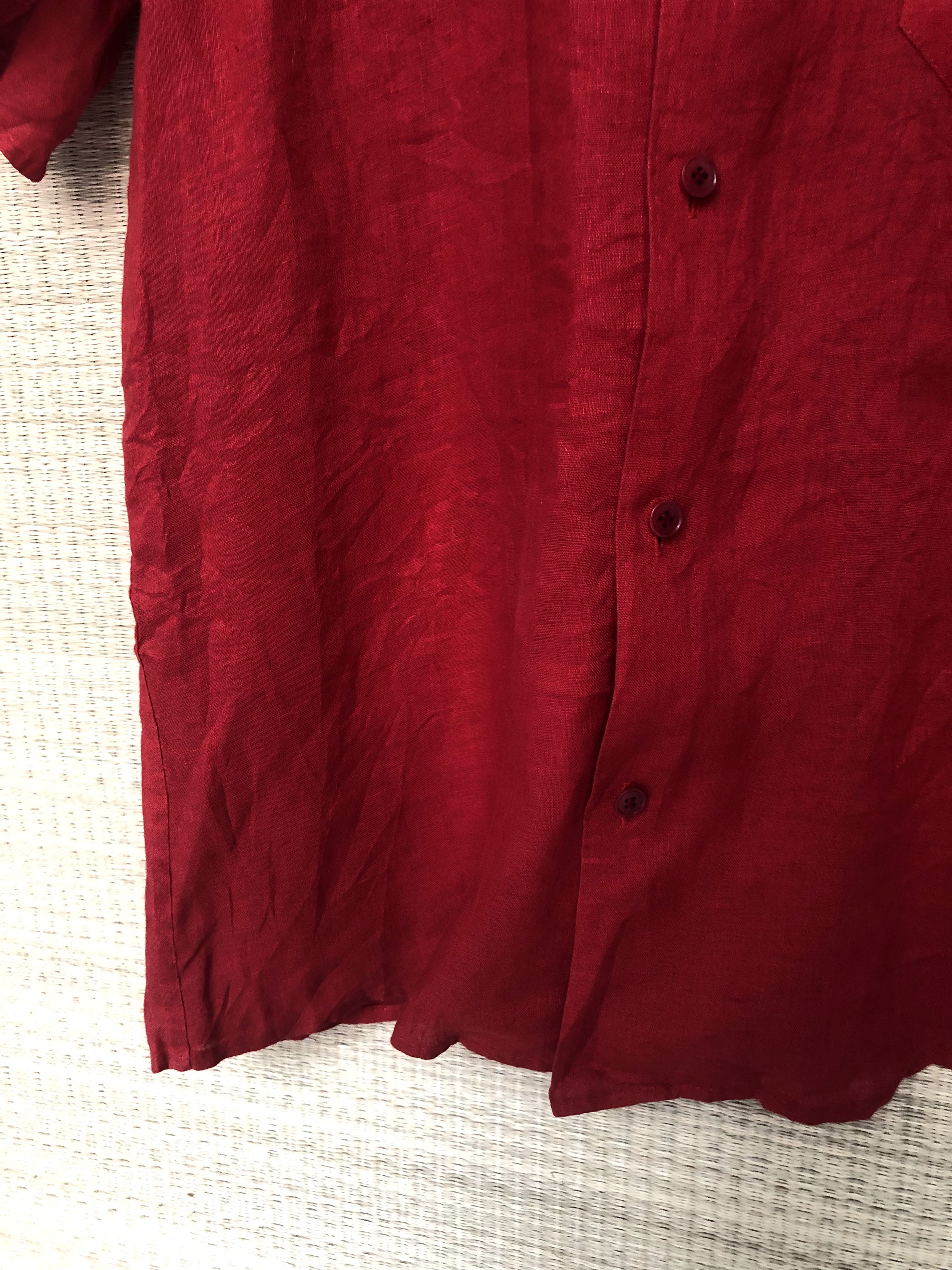 Yohji Yamamoto red linen shirt Size US S / EU 44-46 / 1 - 3 Thumbnail