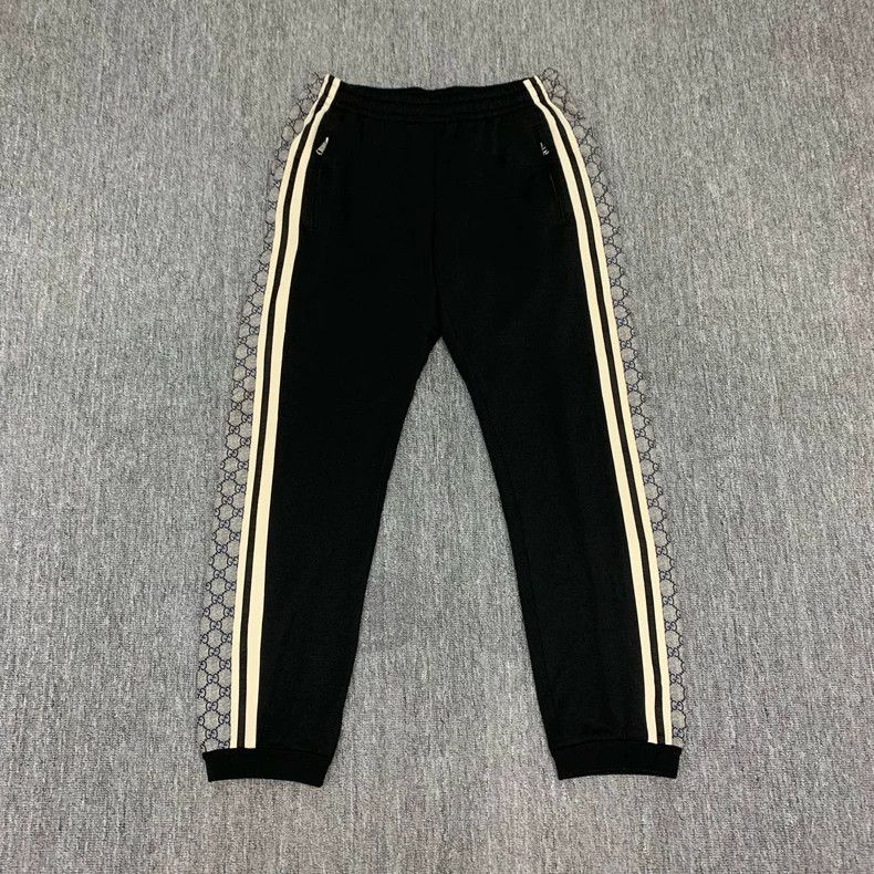 Gucci Gucci Black Snake Print Side Stripe Pants - dmc Size US 30 / EU 46 - 1 Thumbnail