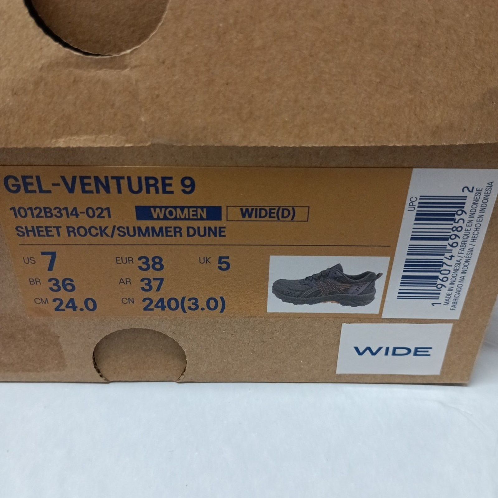 Asics ASICS Gel Venture 9 Womens Running Shoes Size 7 W Sheet Rock Size US 7 / IT 37 - 7 Thumbnail