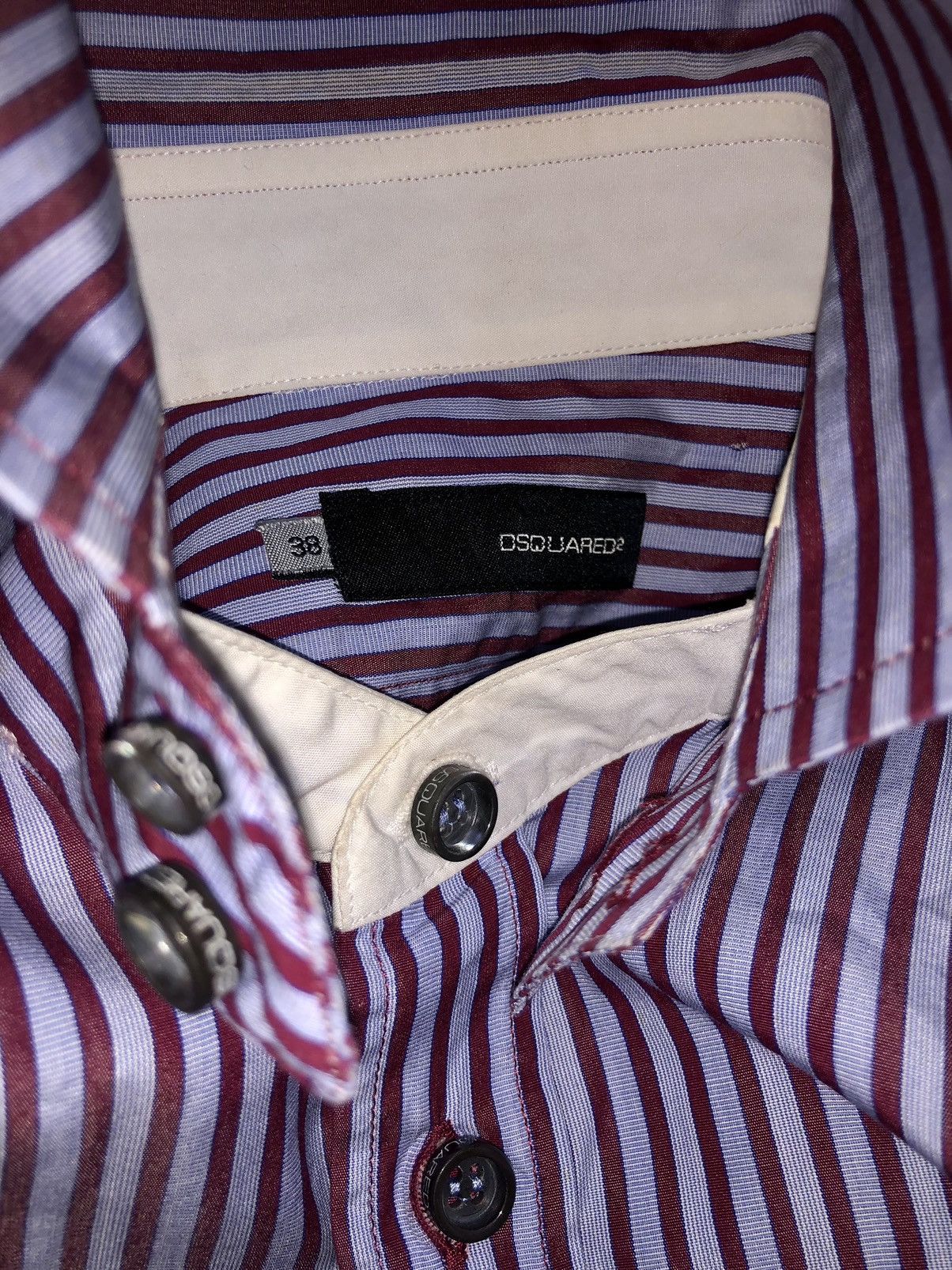 Designer × Dsquared2 DSQUARED2 BUTTON UP SHIRT BURN IN CANADA MADE IN ITLY Size S / US 4 / IT 40 - 7 Thumbnail
