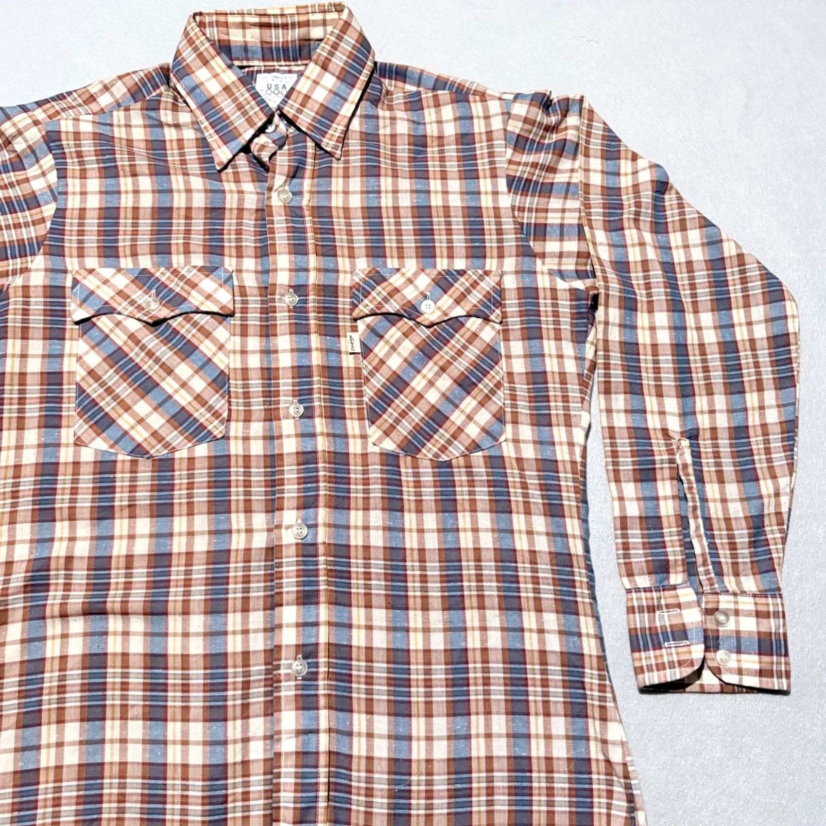 Levi's VTG Levi’s Shirt Men USA Olympic Multi Plaid Long Sleeve Medium Size US M / EU 48-50 / 2 - 4 Thumbnail