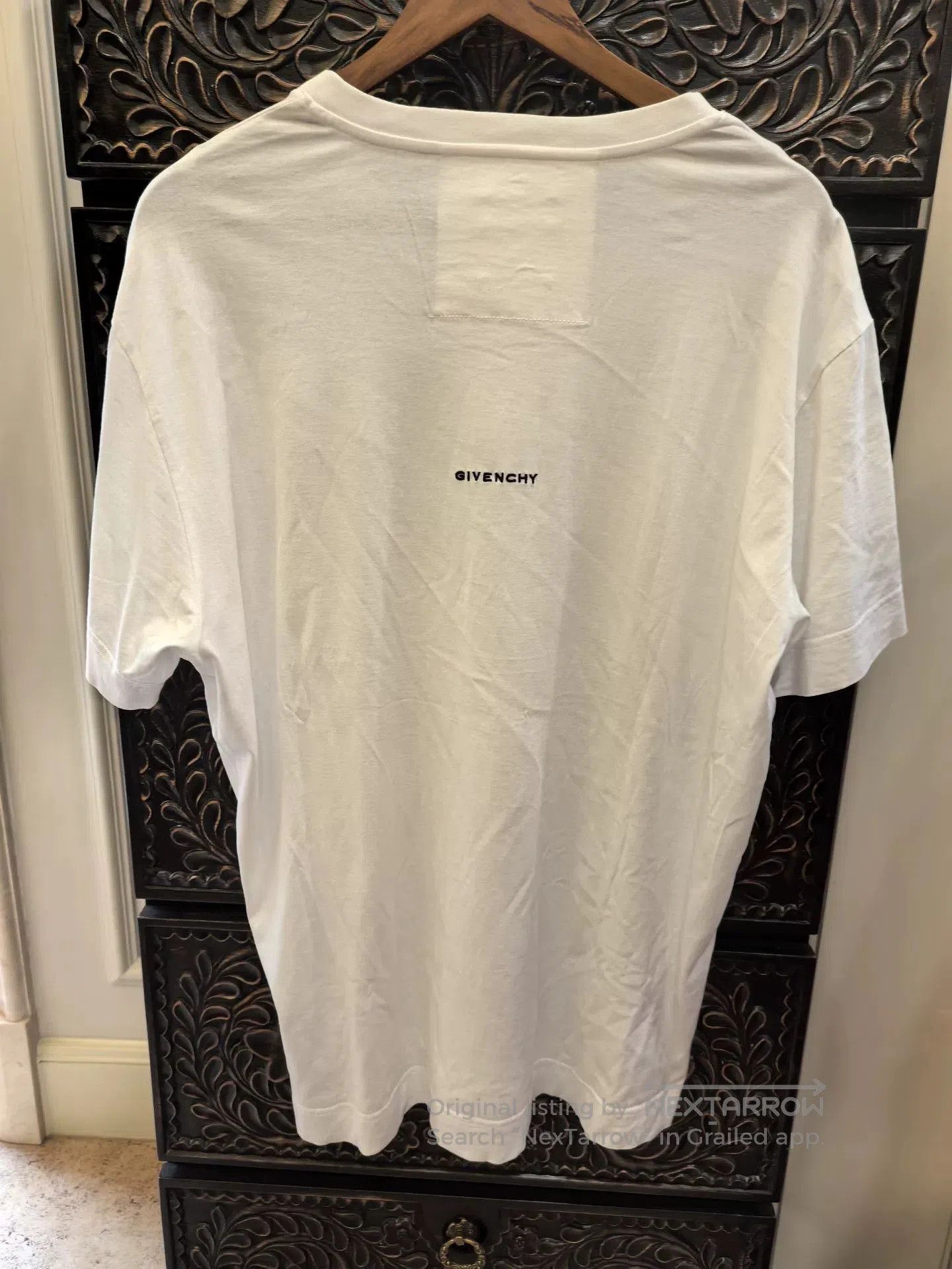 Givenchy Givenchy White Logo Crewneck Short Sleeve T. Size US L / EU 52-54 / 3 - 2 Thumbnail