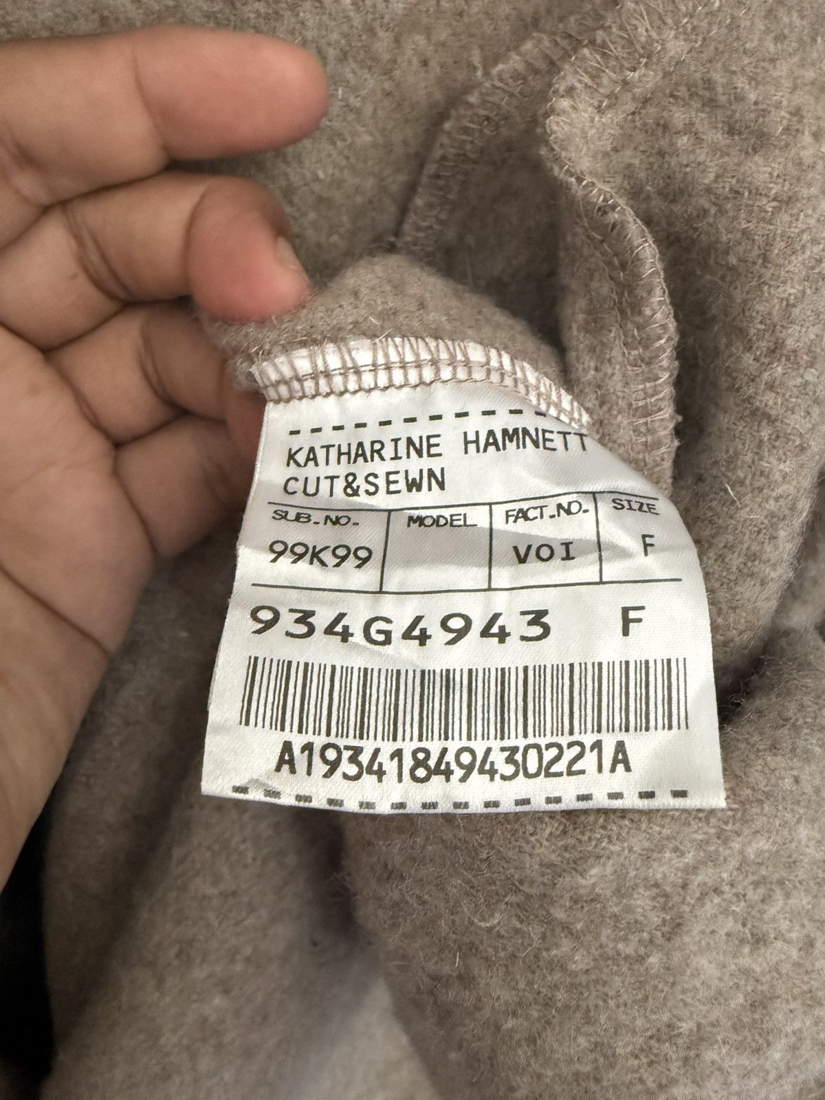 Katharine Hamnett London Katharine Hamnett Asymmetrical Wool Knit Jacket Japan Made Size M / US 6-8 / IT 42-44 - 9 Thumbnail