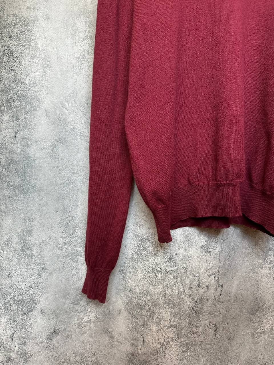 Armani Armani Jeans Vintage Sweater Red Crew Jumper Cotton/Wool Size US L / EU 52-54 / 3 - 7 Thumbnail