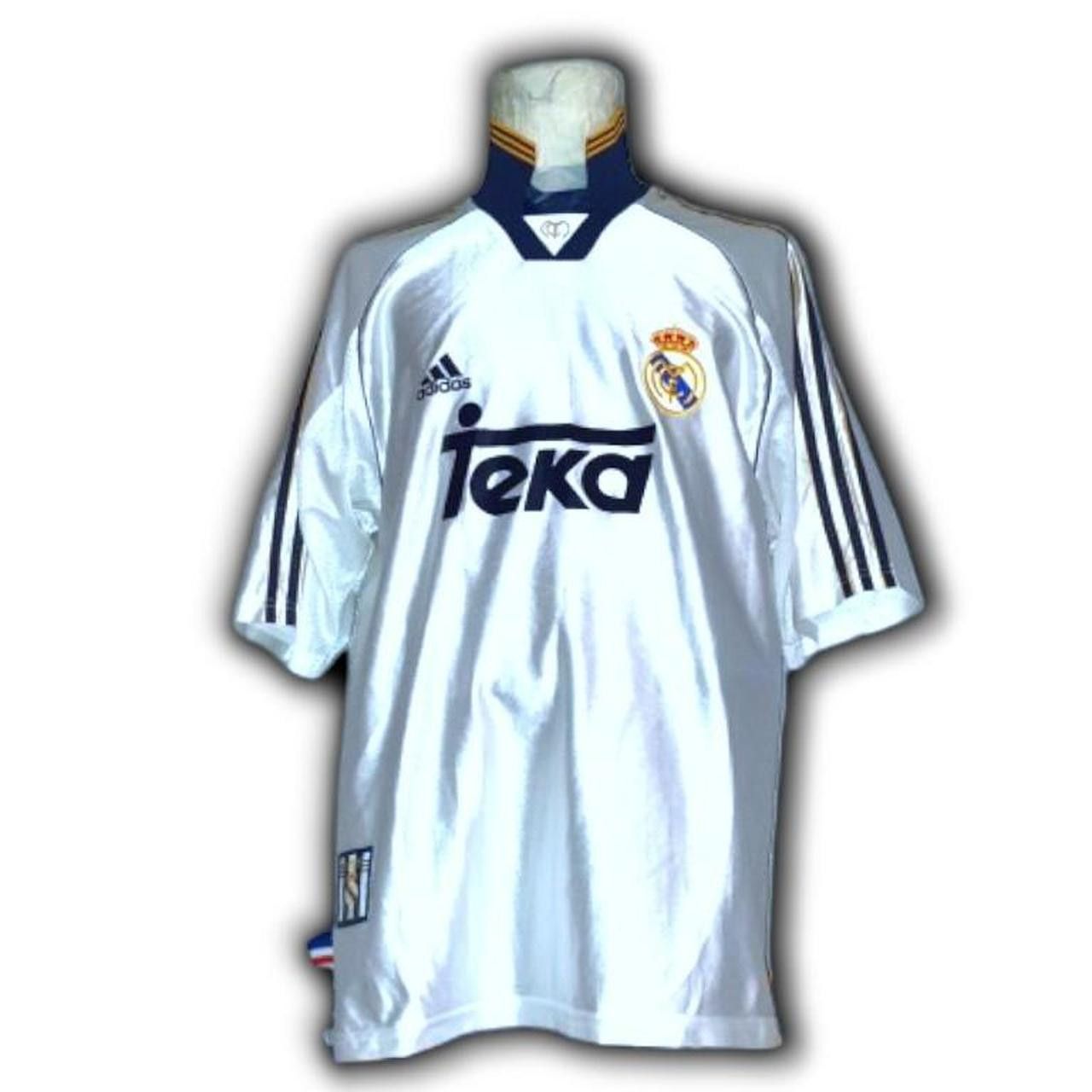 Adidas Real Madrid 1998 1999 2000 Rare Home Shirt Jersey Size US L / EU 52-54 / 3 - 2 Thumbnail