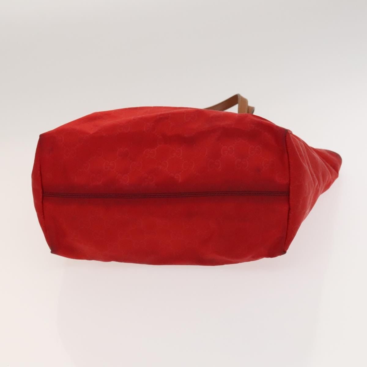 Gucci GUCCI GG Canvas Tote Bag Nylon Red Gold Size ONE SIZE - 9 Thumbnail