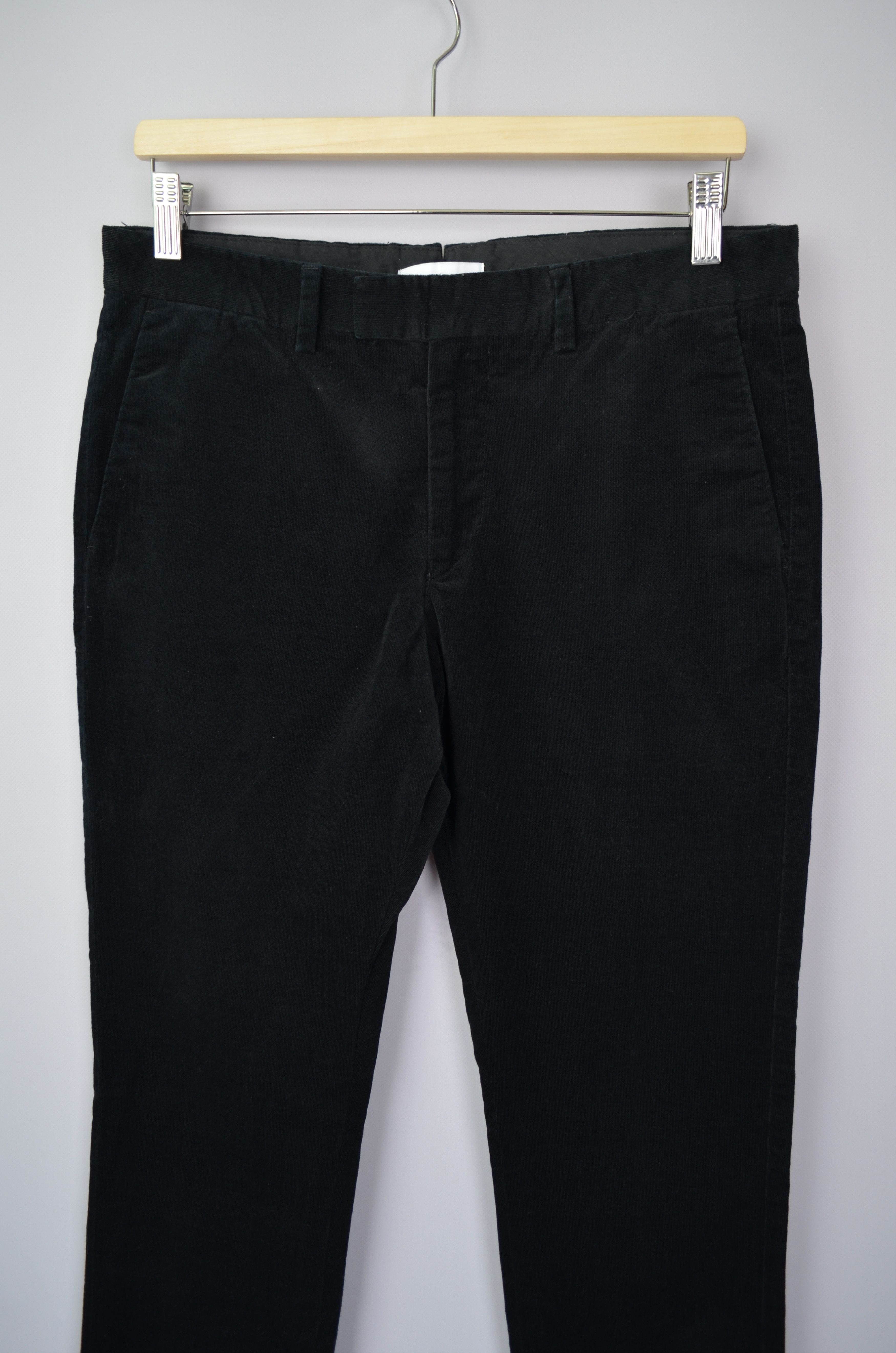 Designer × Reiss REISS Black Corduroy Mens Pants Trousers Size W32 L32 Size US 32 / EU 48 - 2 Thumbnail
