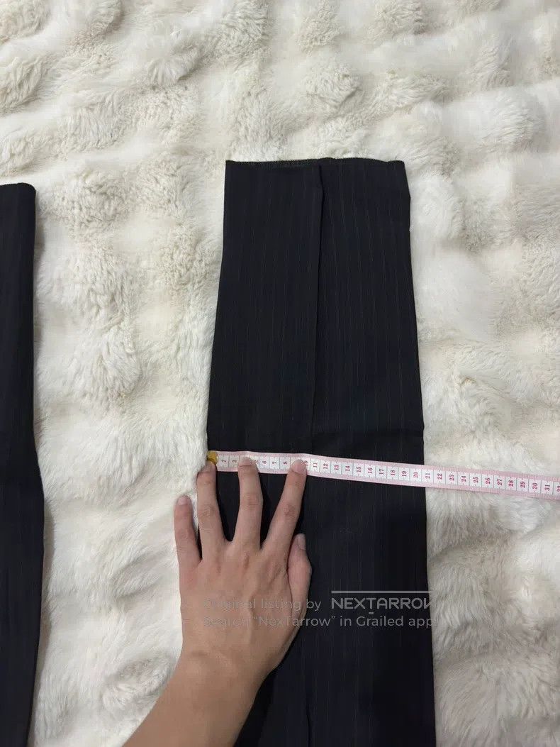 Other Saint Laurent Paris Men's Dark Stripe Trousers Size US 34 / EU 50 - 8 Thumbnail