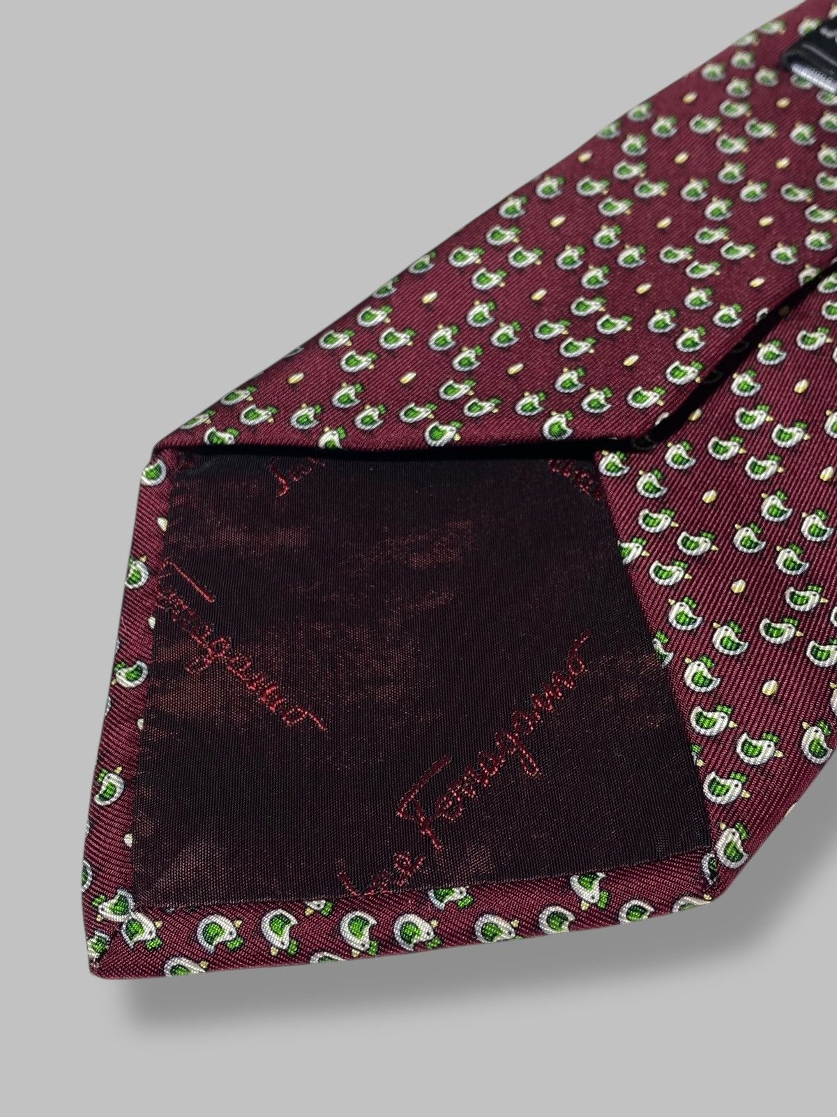 Salvatore Ferragamo Salvatore Ferragamo Vintage Silk Tie Monogram Size ONE SIZE - 12 Thumbnail