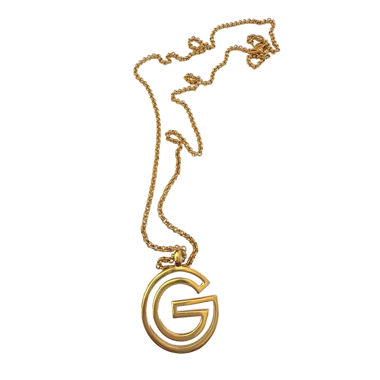 Givenchy Givenchy Vintage G Outline Necklace - 29" Chain Size ONE SIZE - 8 Thumbnail