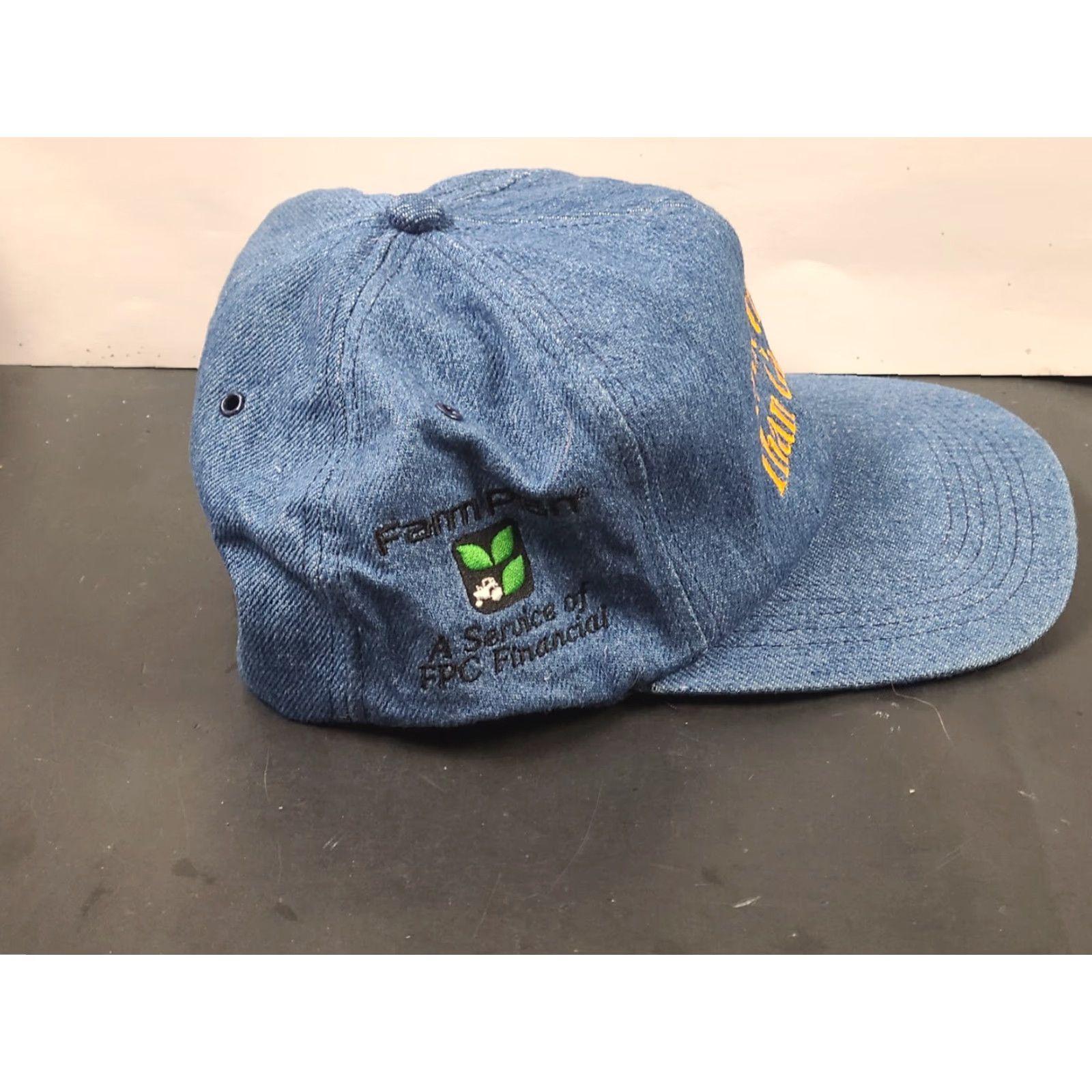 Denime VTG 80s Denim Cap Blue K-Products Farmers Look Snapback VTG Cap Farmers/Truckers Blue Denim K-Products Cap One Size Mens Womens Boys Girls Size ONE SIZE - 6 Thumbnail