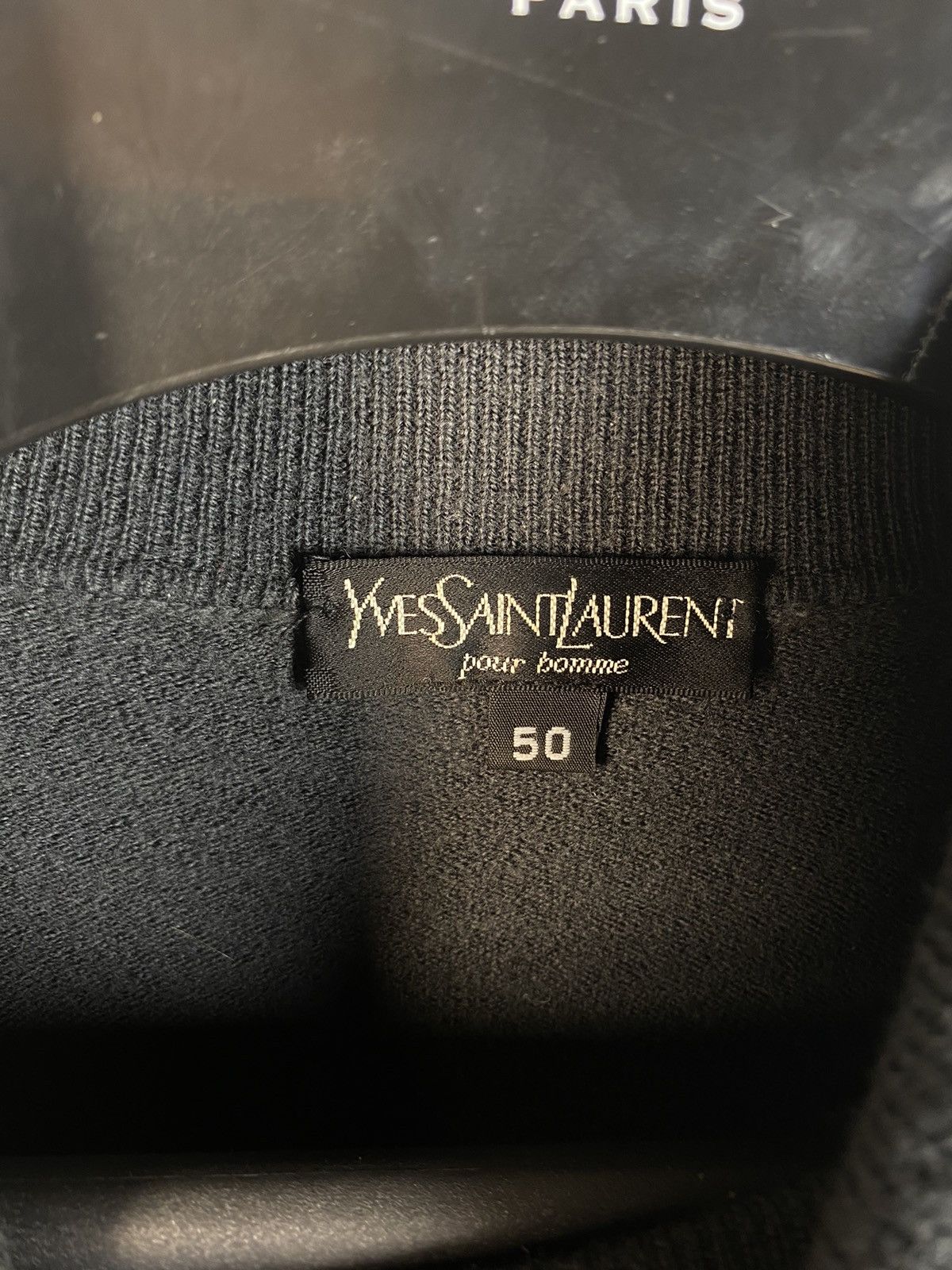 Vintage × Yves Saint Laurent 90’s Wool YSL Turtleneck Grey YSL Sweater Size US S / EU 44-46 / 1 - 4 Thumbnail