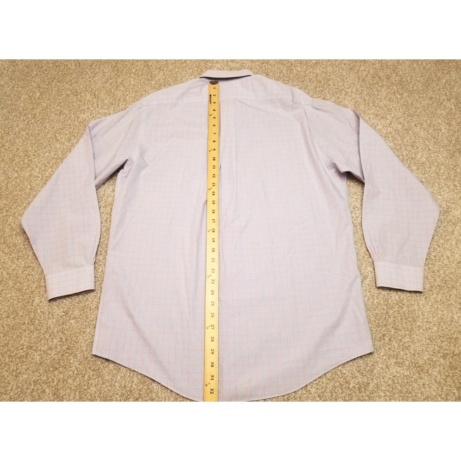 Brooks Brothers Brooks Brothers Shirt Mens 16.5 Blue Pink Check 100% Cotton Long Sleeve Casual Button-Up Shirt Mens Regular Size US XL / EU 56 / 4 - 7 Thumbnail
