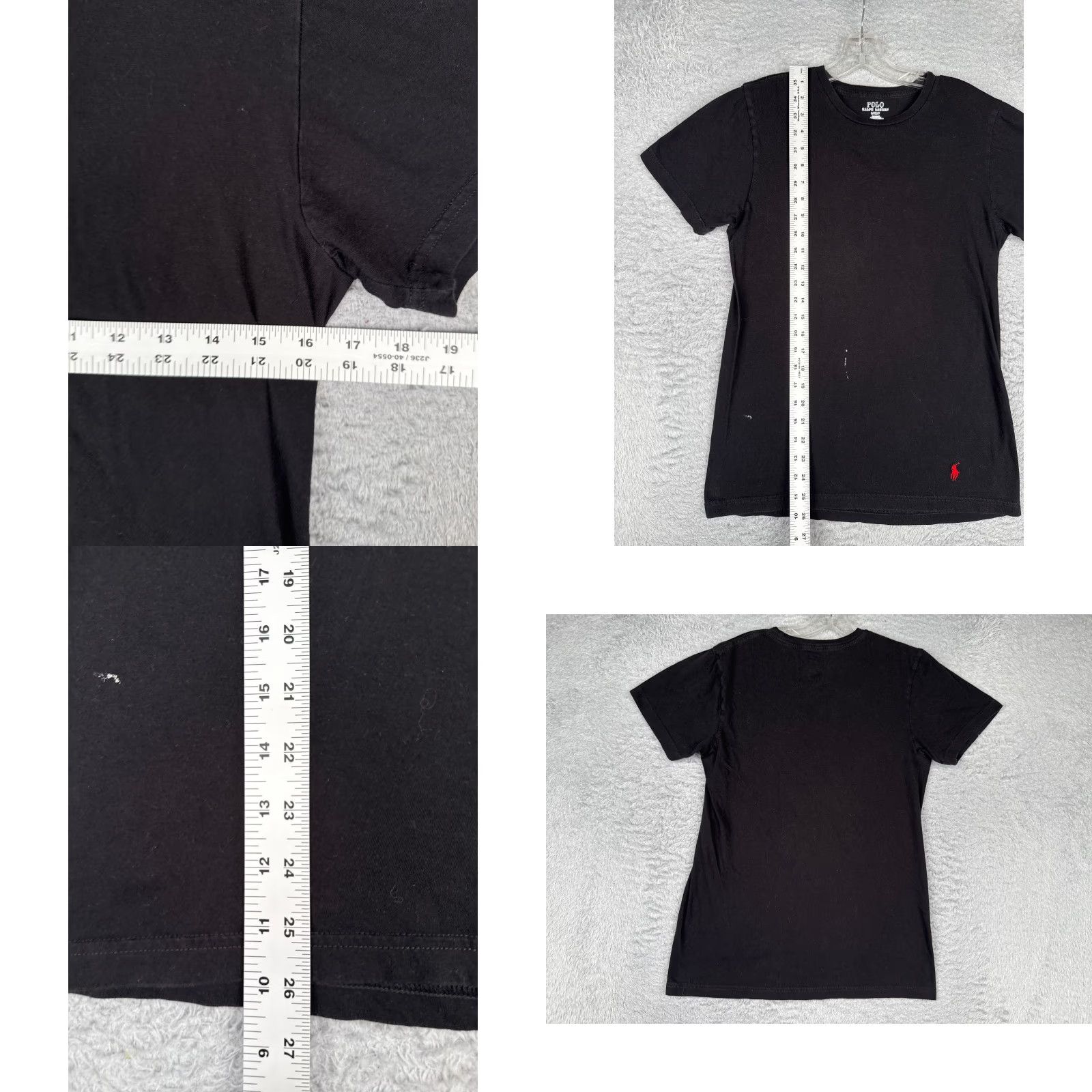 Ralph Lauren Ralph Lauren Polo Shirt Women Small Black Crew Neck Short Sleeve Cotton READ Womens Size S / US 4 / IT 40 - 8 Thumbnail