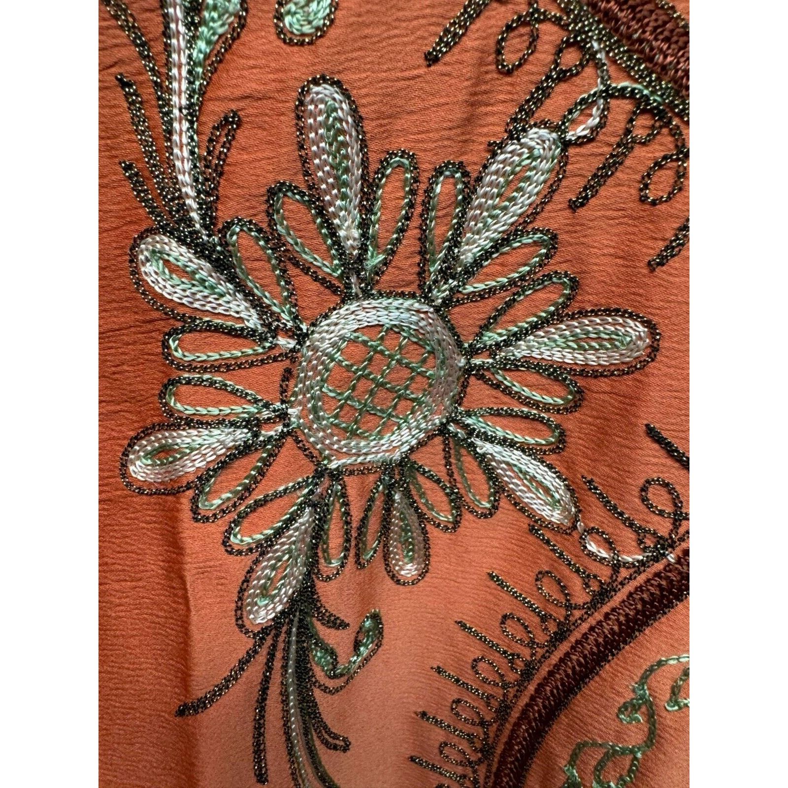 Other Kaftan Ethnic Inspired Abaya Embroidered 1X Dress Size 1 Size XL / US 12-14 / IT 48-50 - 10 Thumbnail