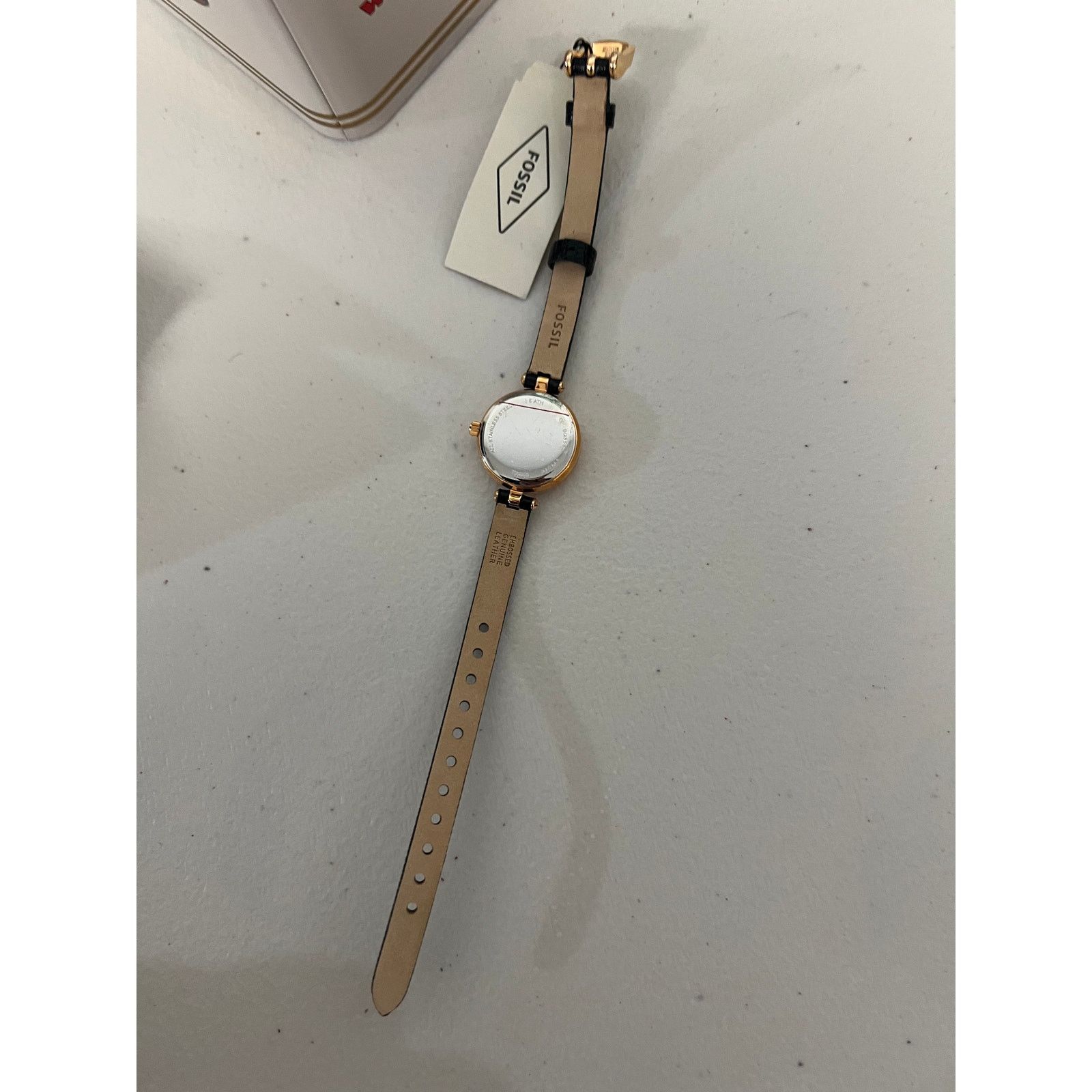Fossil Fossil BQ3562 Kerrigan Mini Three-Hand Black Leather Watch Size ONE SIZE - 5 Thumbnail