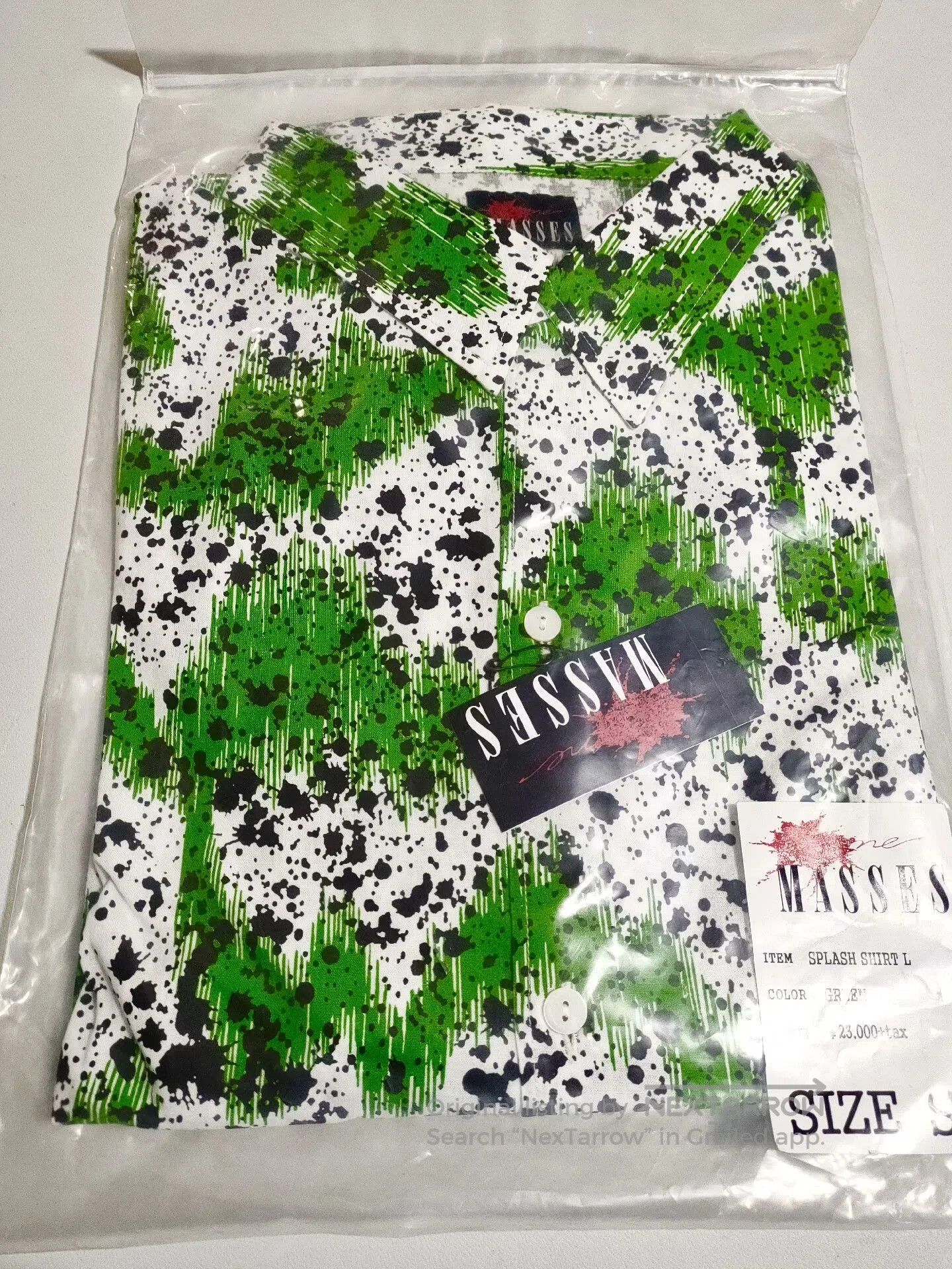 Massive Masses Green Stain Shirt. Size US XL / EU 56 / 4 - 3 Thumbnail