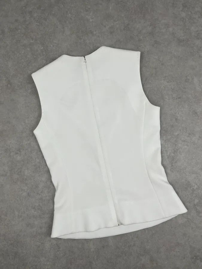 Balenciaga Balenciaga White Embossed Tank Top Size S / US 4 / IT 40 - 8 Thumbnail