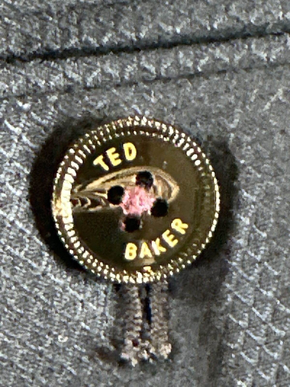Ted Baker Ted Baker Slim Fit Suit in Navy Blue Textured Wool Size 40S - 10 Thumbnail