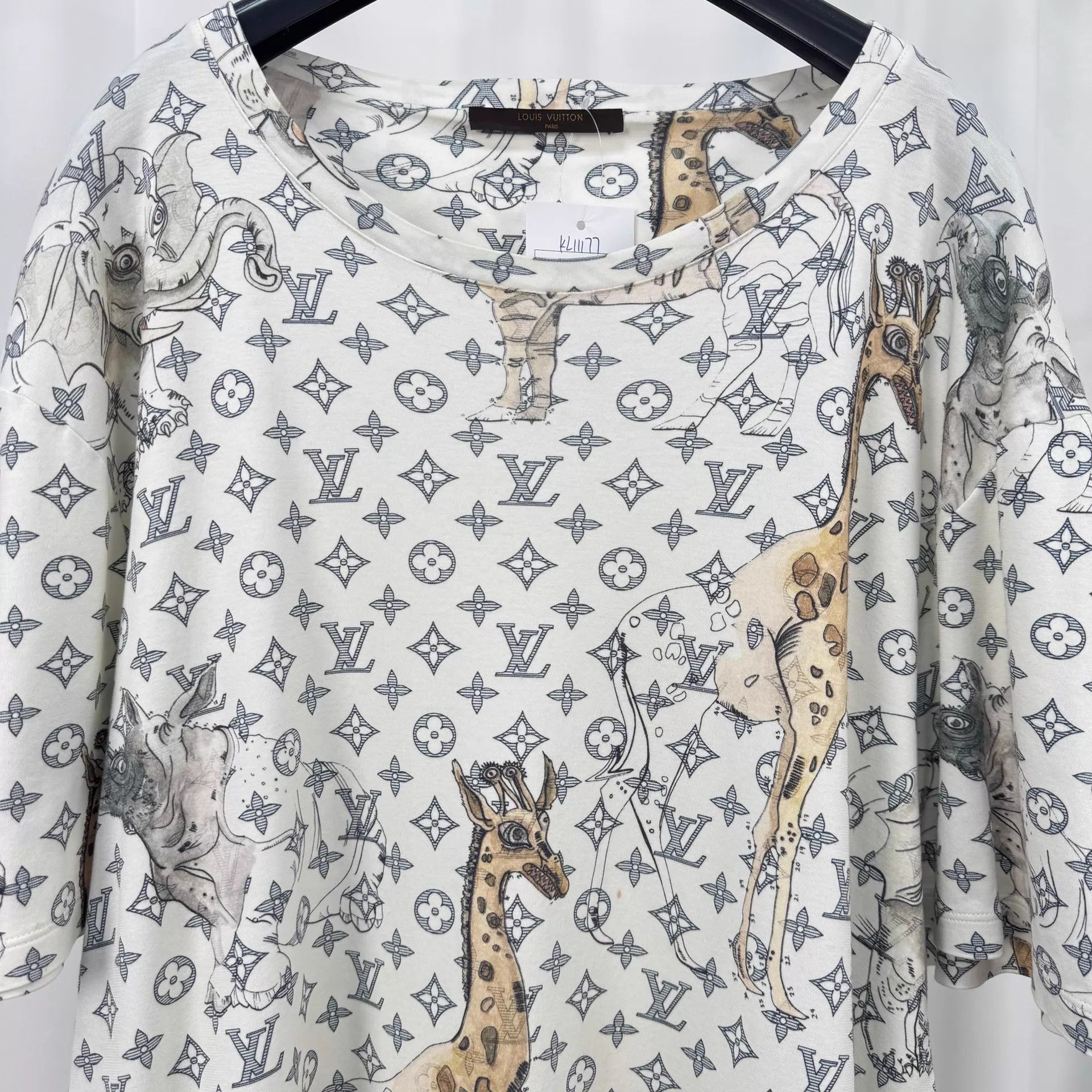 Louis Vuitton LV Zoo Monogram All Over Print Short Tee 5L 98 New Size 4XL / US 24-26 - 3 Thumbnail
