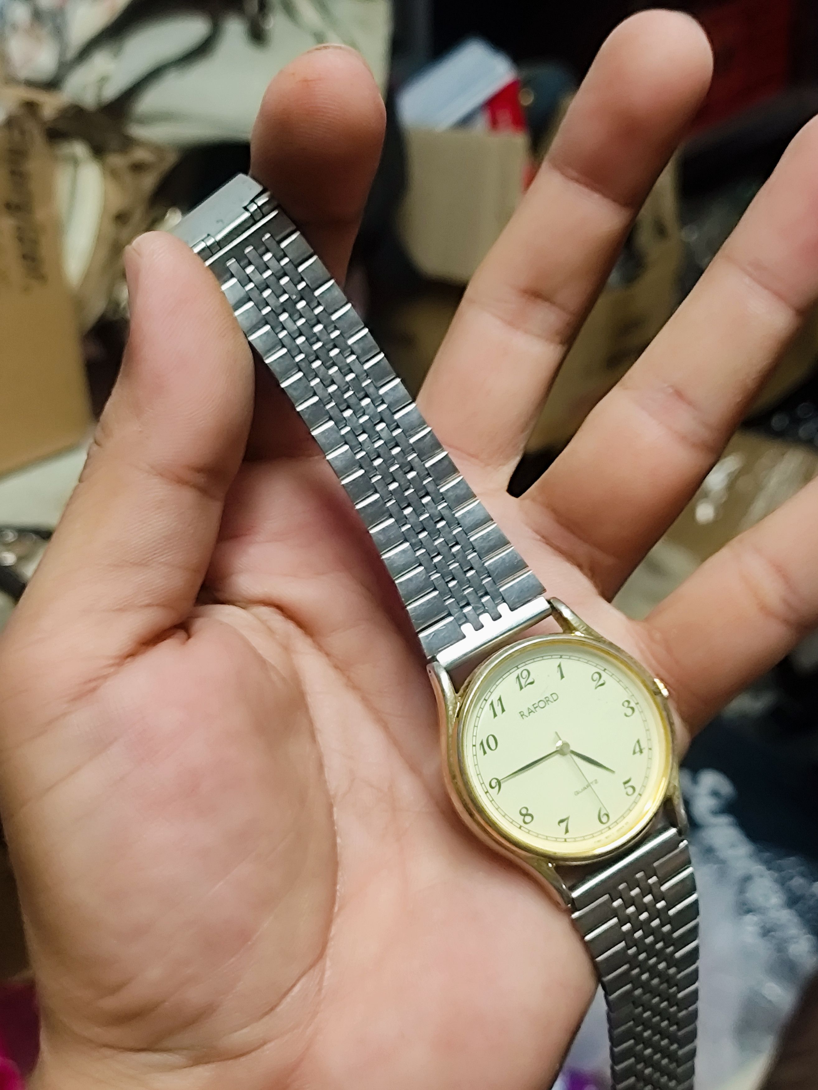 Vintage Vintage 💥 RAFORD QUARTZ JAPAN WATCH (ALL STAINLESS STEEL) Size ONE SIZE - 13 Thumbnail