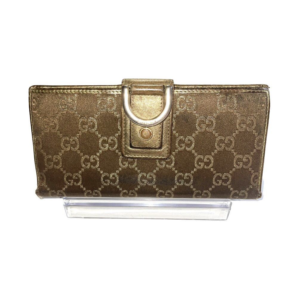 Gucci ***SOLD***Gucci Wallet Gold Iridescent Abbey GG Guccissima Size ONE SIZE - 2 Thumbnail