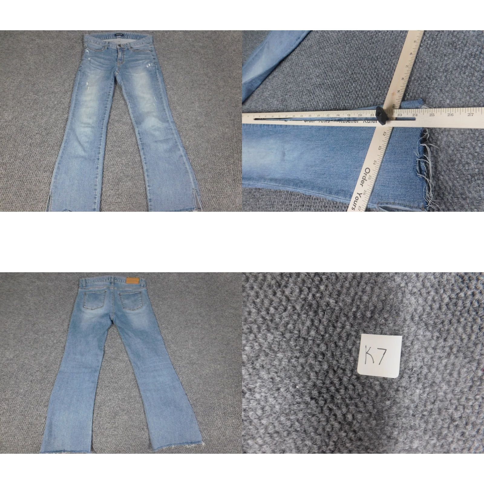 Denime Ad Lib & Denim Jeans Womens Small Blue Straight Regular Stretch 28in Inseam 24in Zip Denim Size 28" / US 6 / IT 42 - 8 Thumbnail