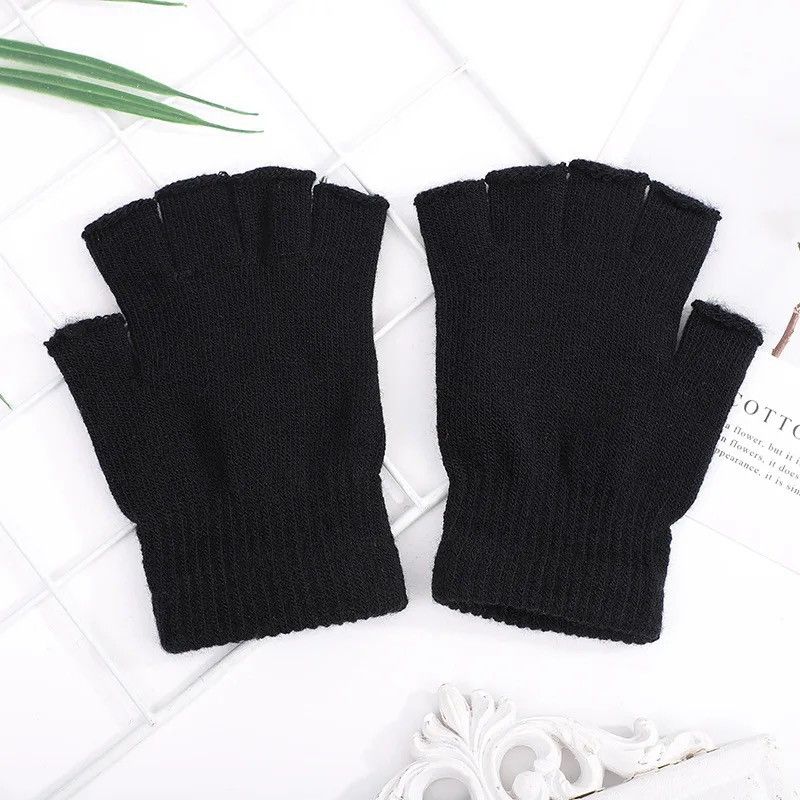 Other Half Finger Fingerless Gloves🧤 Size ONE SIZE - 5 Thumbnail